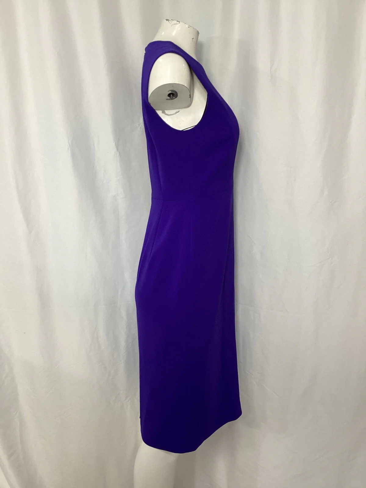 Women's Theory Sleeveless Knee-Length Dress in Purple Triacetate - Image 8