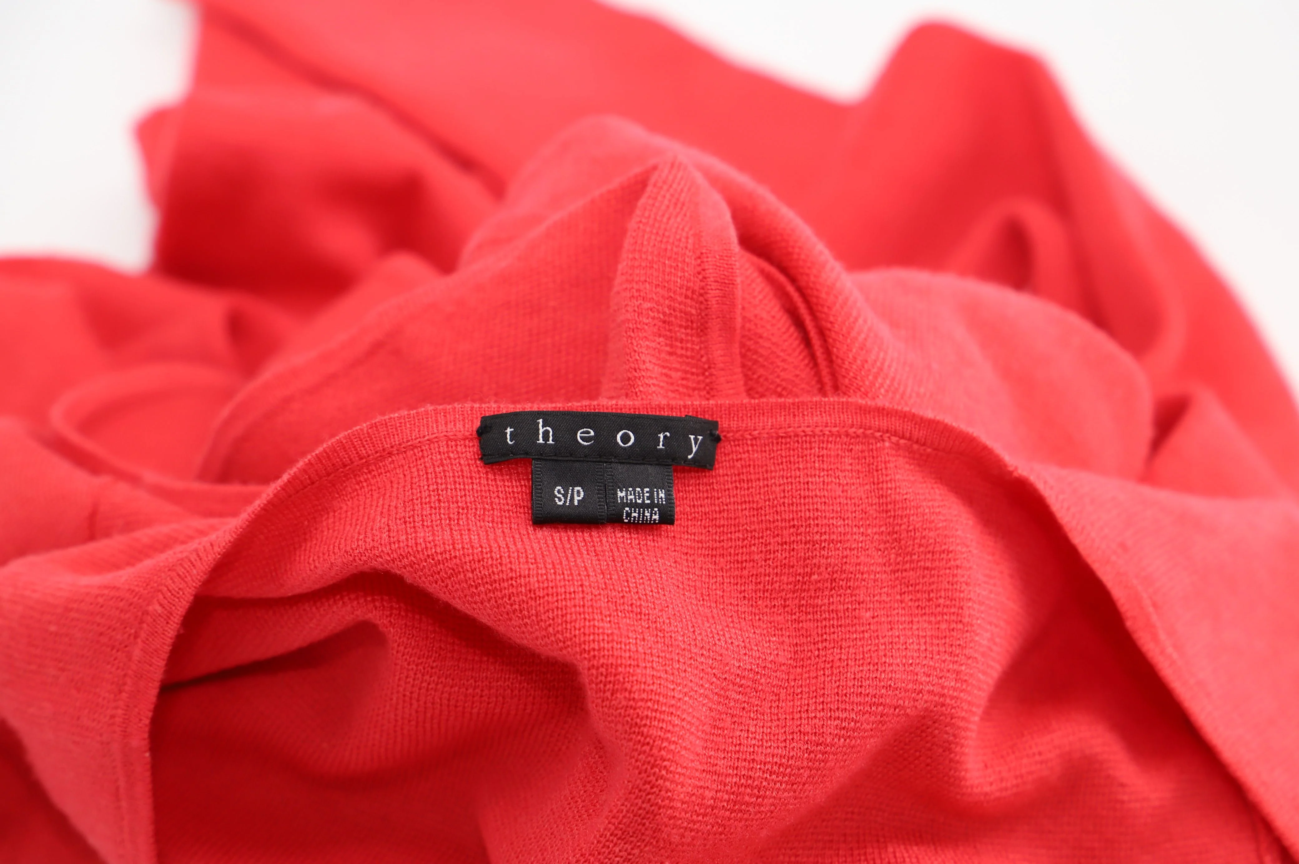 Women's Theory Sweater in Coral Wool - Image 3