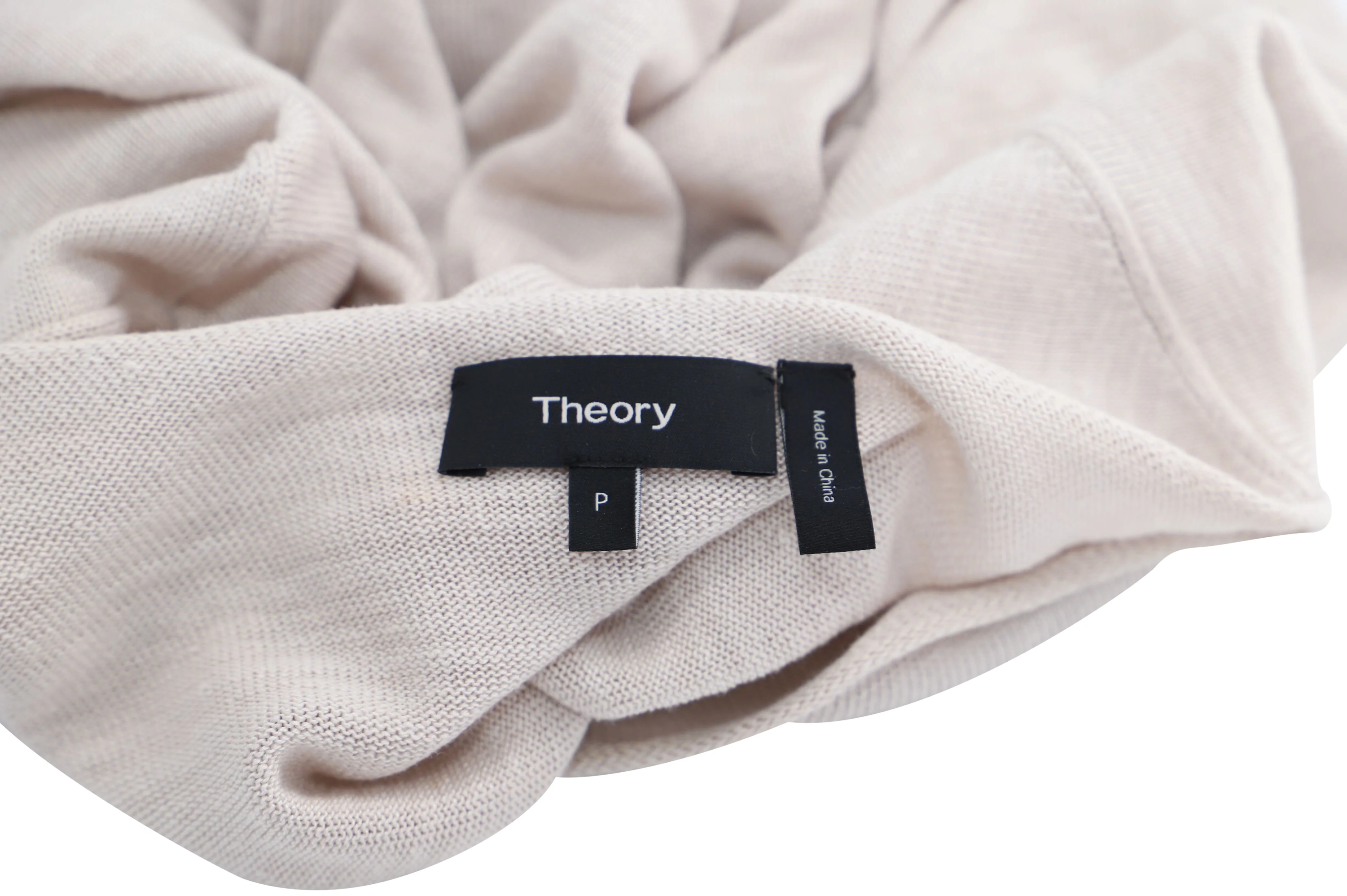 Women's Theory Tolleree T-Shirt in Beige Cashmere - Image 3