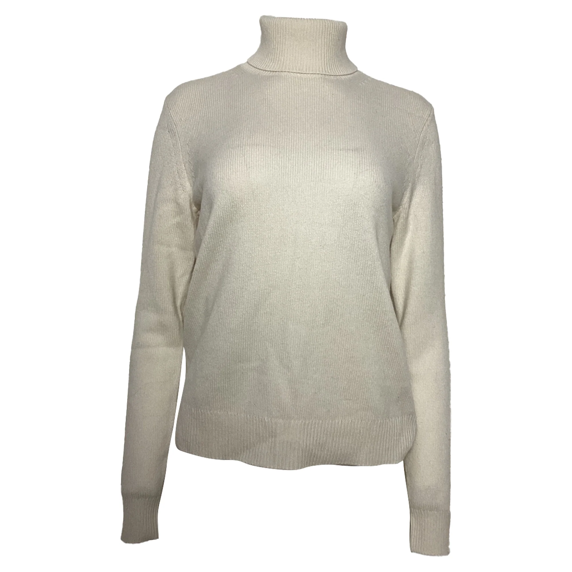 Women's Theory Turtleneck Sweater in Ivory Cashmere