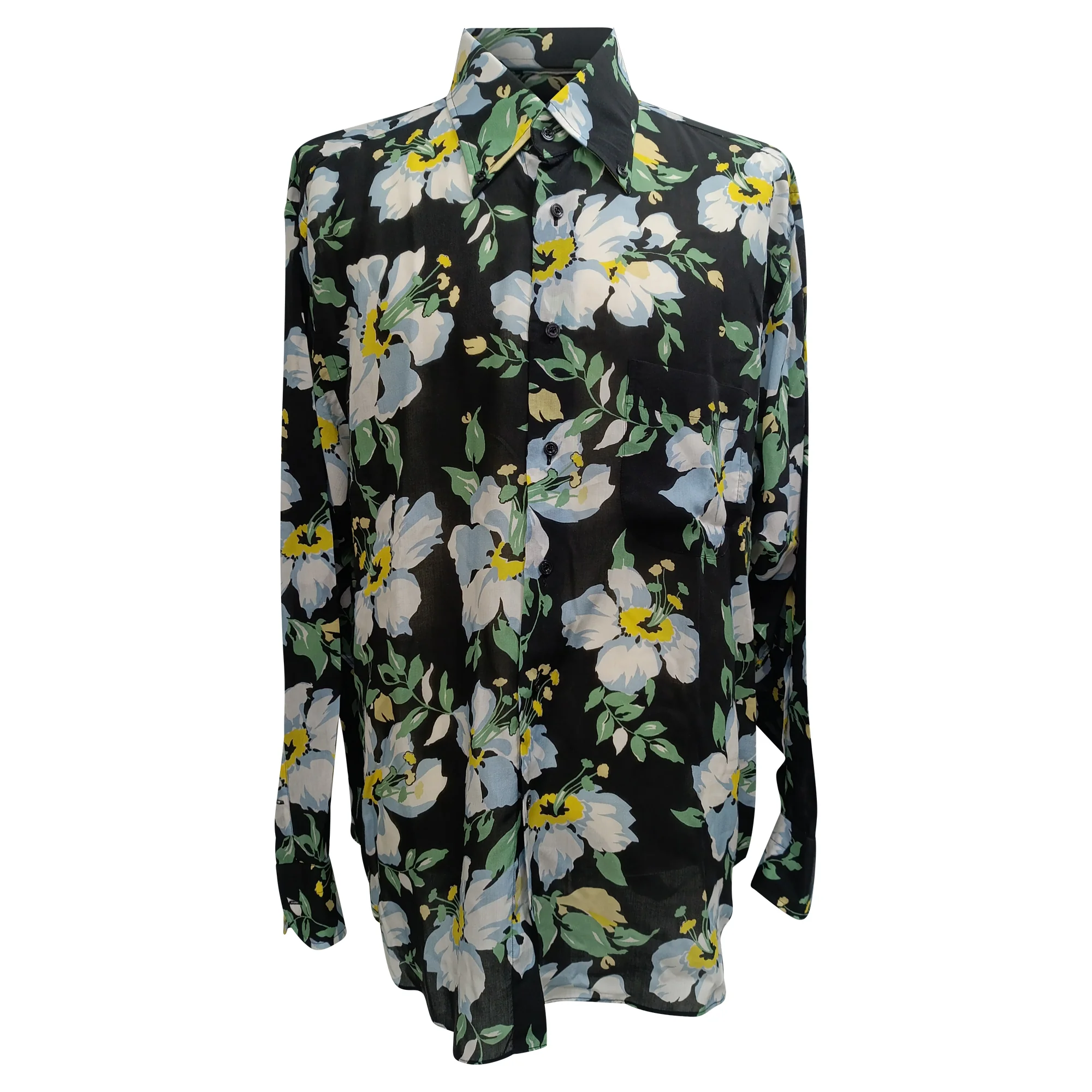 Men's Tom Ford Button-Down Shirt in Floral Print Lyocell