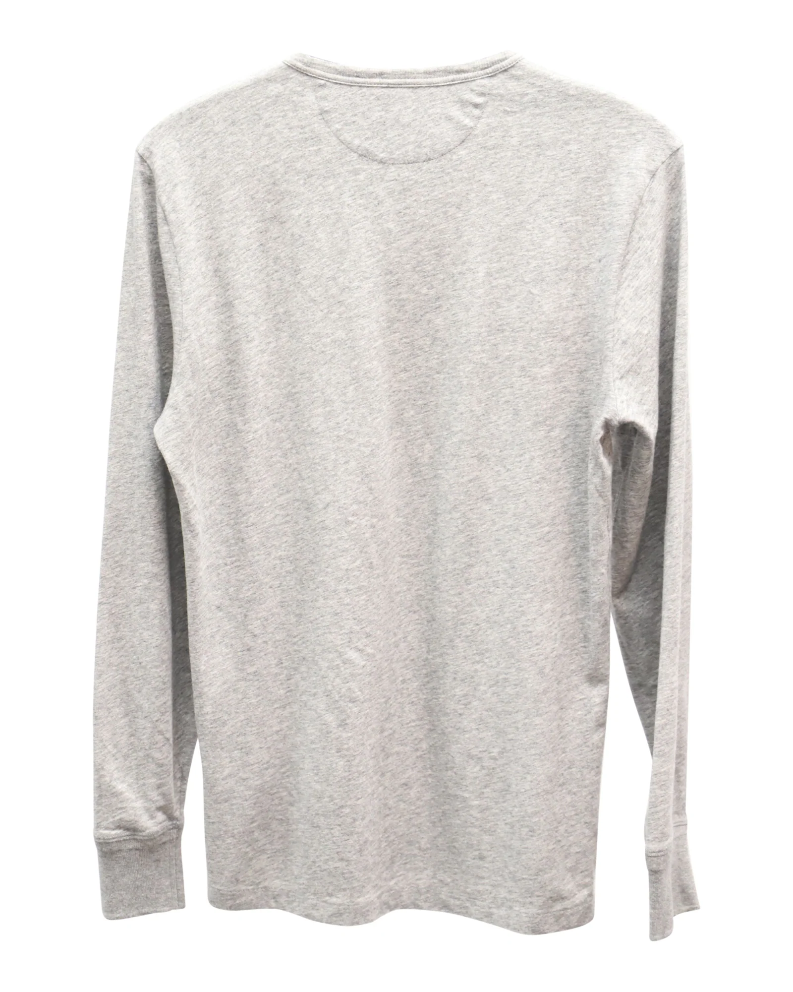 Men's Tom Ford Buttoned-Up Long Sleeve T-Shirt in Grey Cotton - Image 2