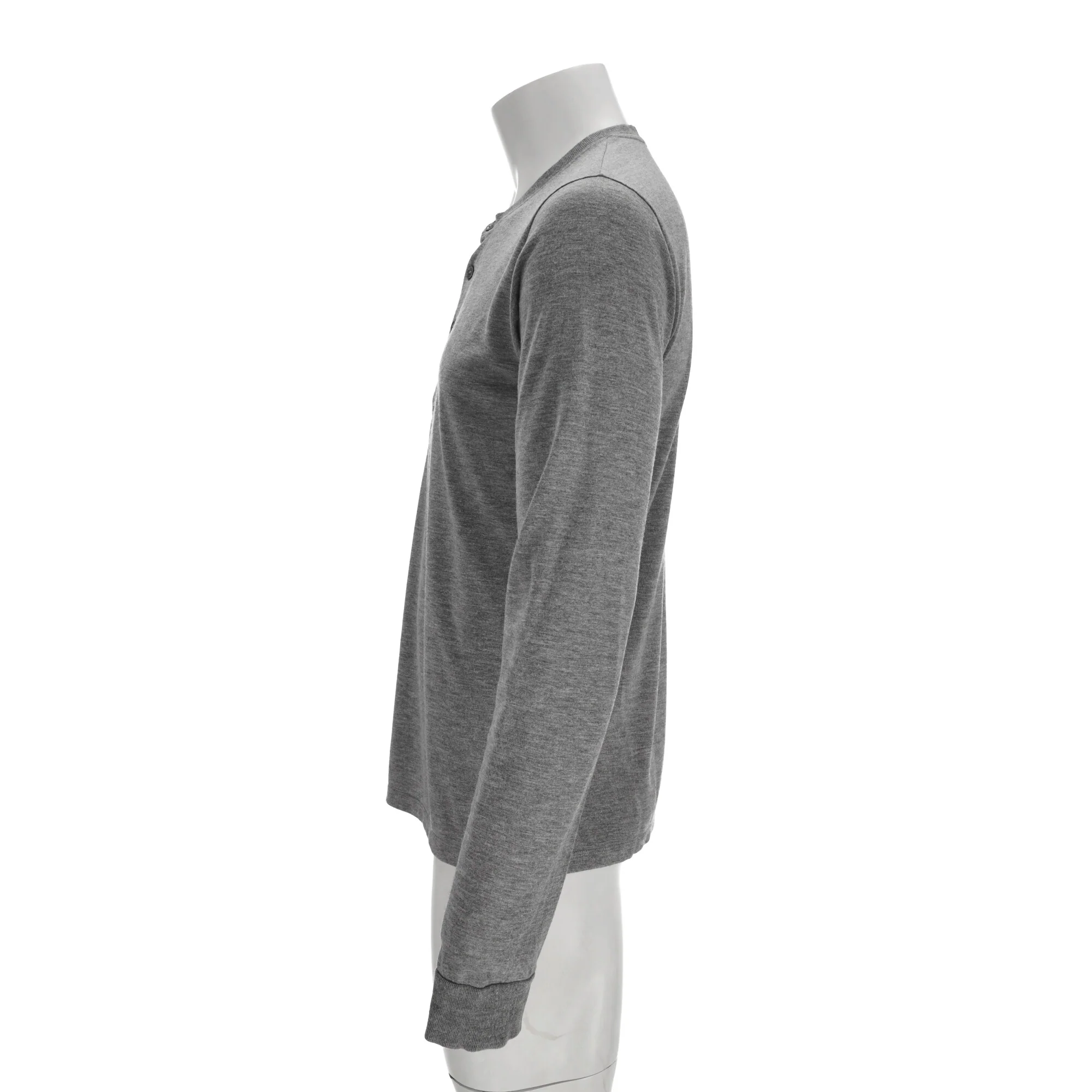 Men's Tom Ford Henley T-shirt in Grey Viscose - Image 9
