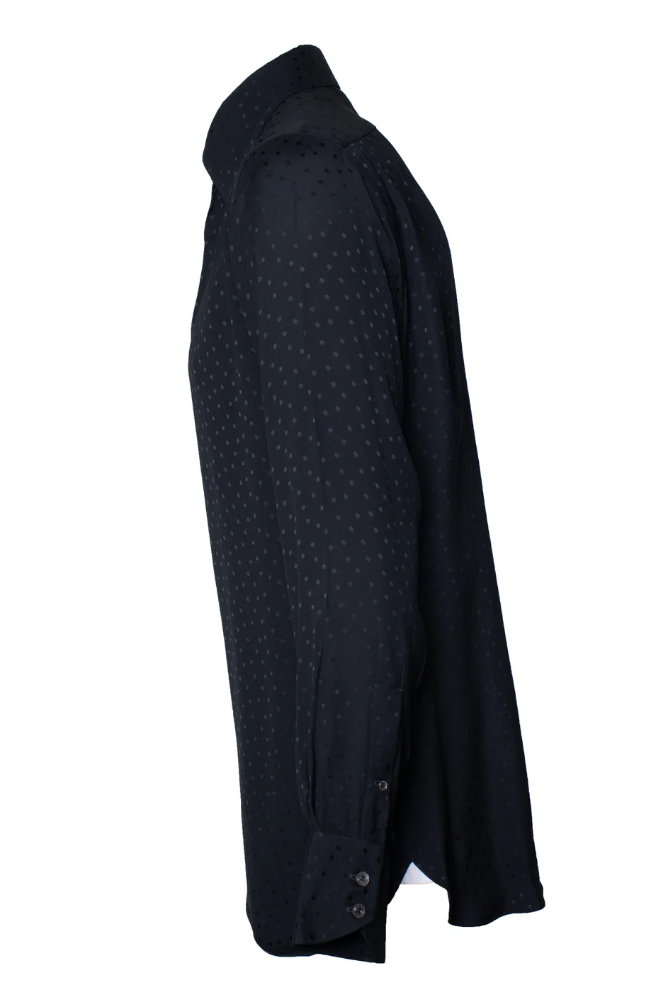 Men's Tom Ford, polkadot shirt in black - Image 2