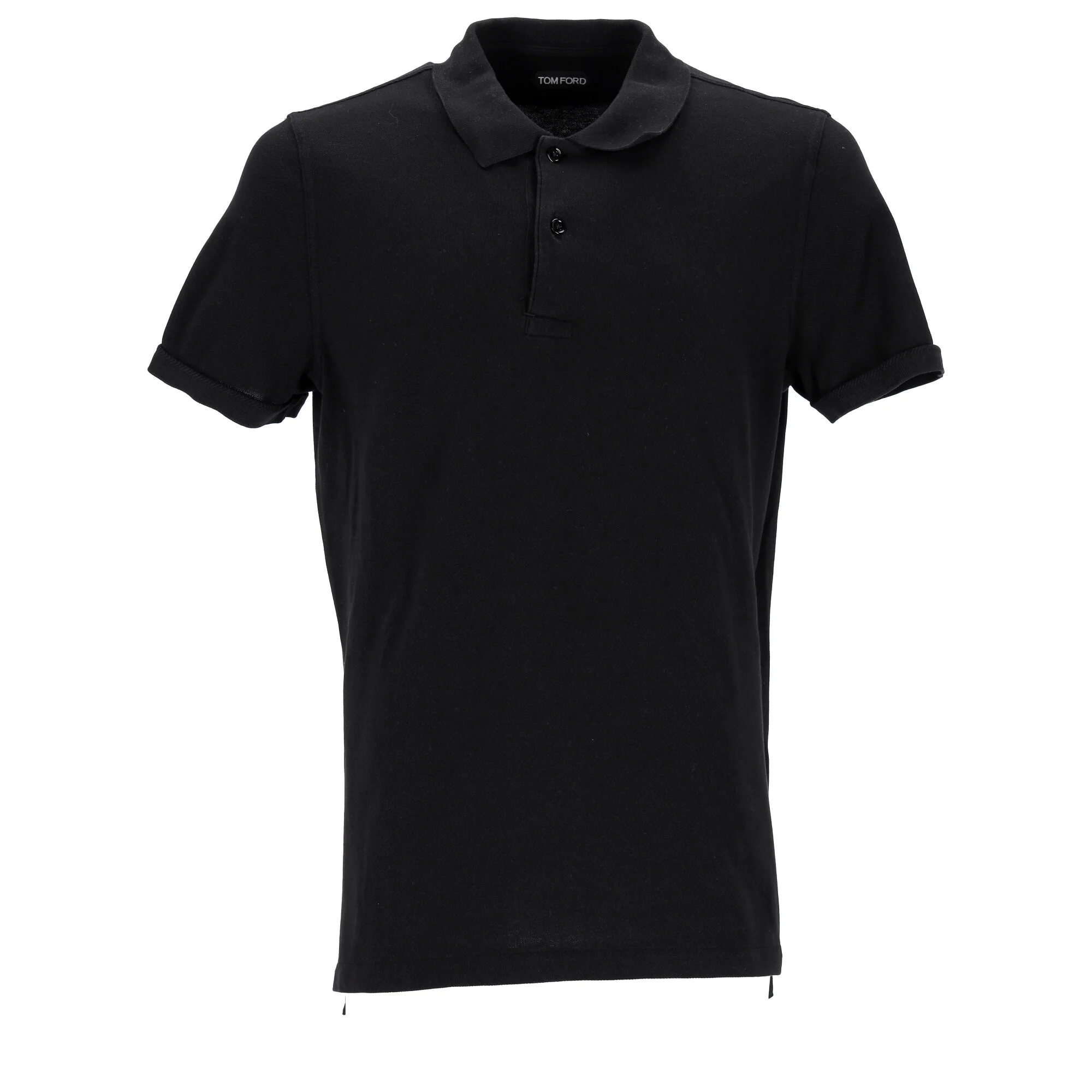 Men's Tom Ford Polo Shirt in Black Cotton