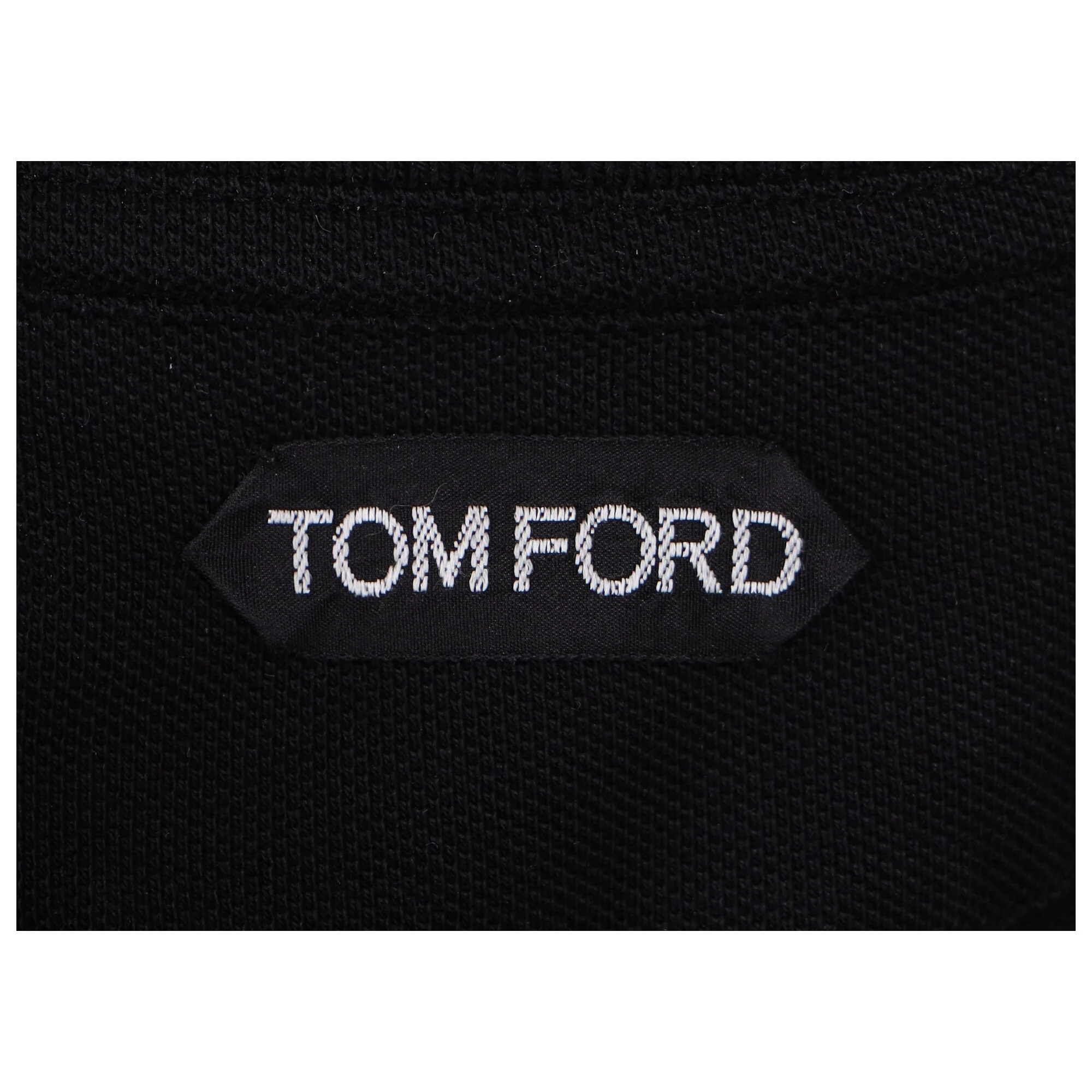 Men's Tom Ford Polo Shirt in Black Cotton - Image 7
