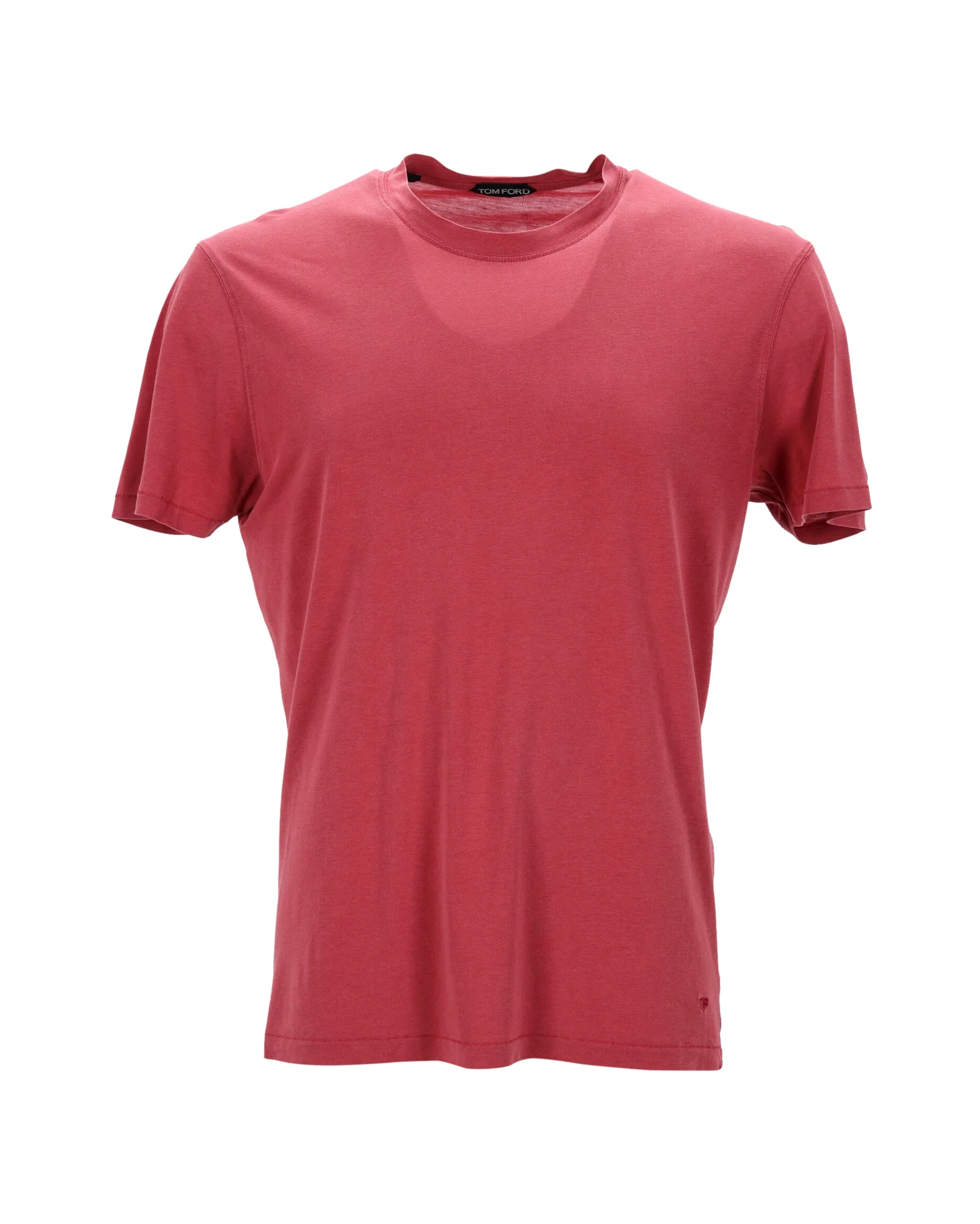 Men's Tom Ford Round Neck T-shirt in Red Lyocell