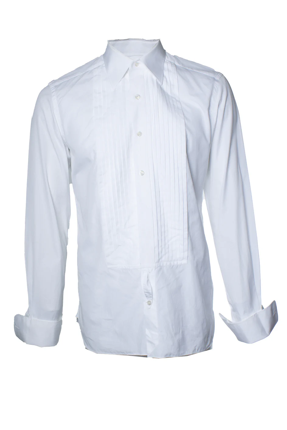 Men's Tom Ford, Tuxedo pleated shirt in white - Image 2