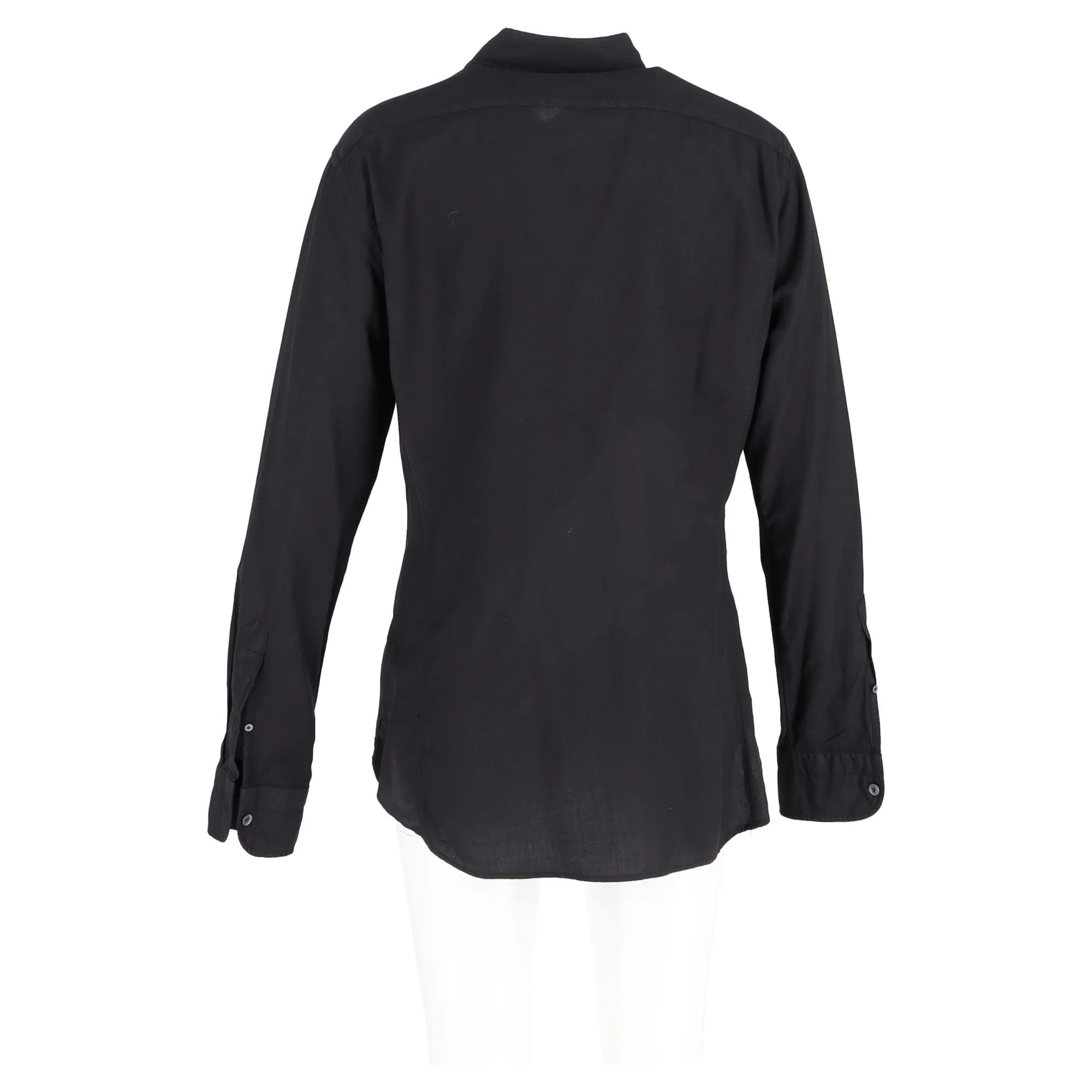 Women's Tom Ford Button Down Shirt in Black Cotton - Image 6