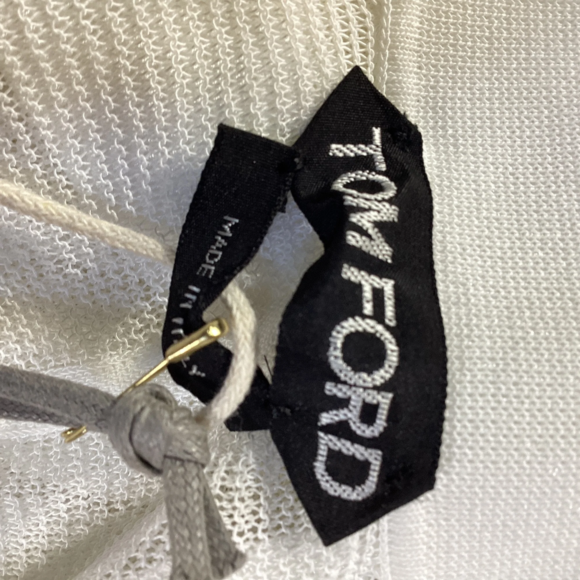 Women's Tom Ford Pocket Shirt in White Cotton - Image 5