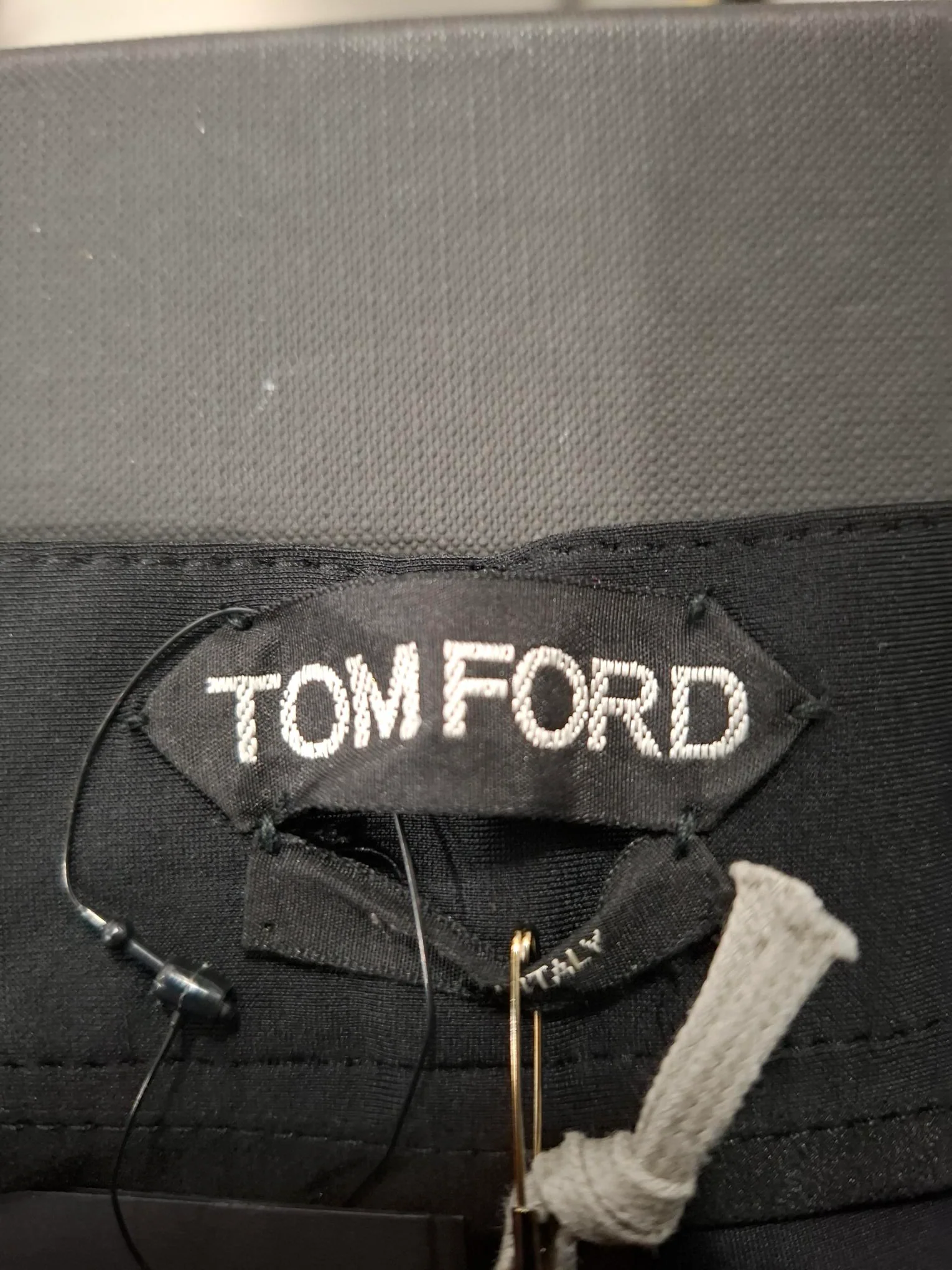 Women's Tom Ford Straight Leg Trousers in Black Cotton - Image 6