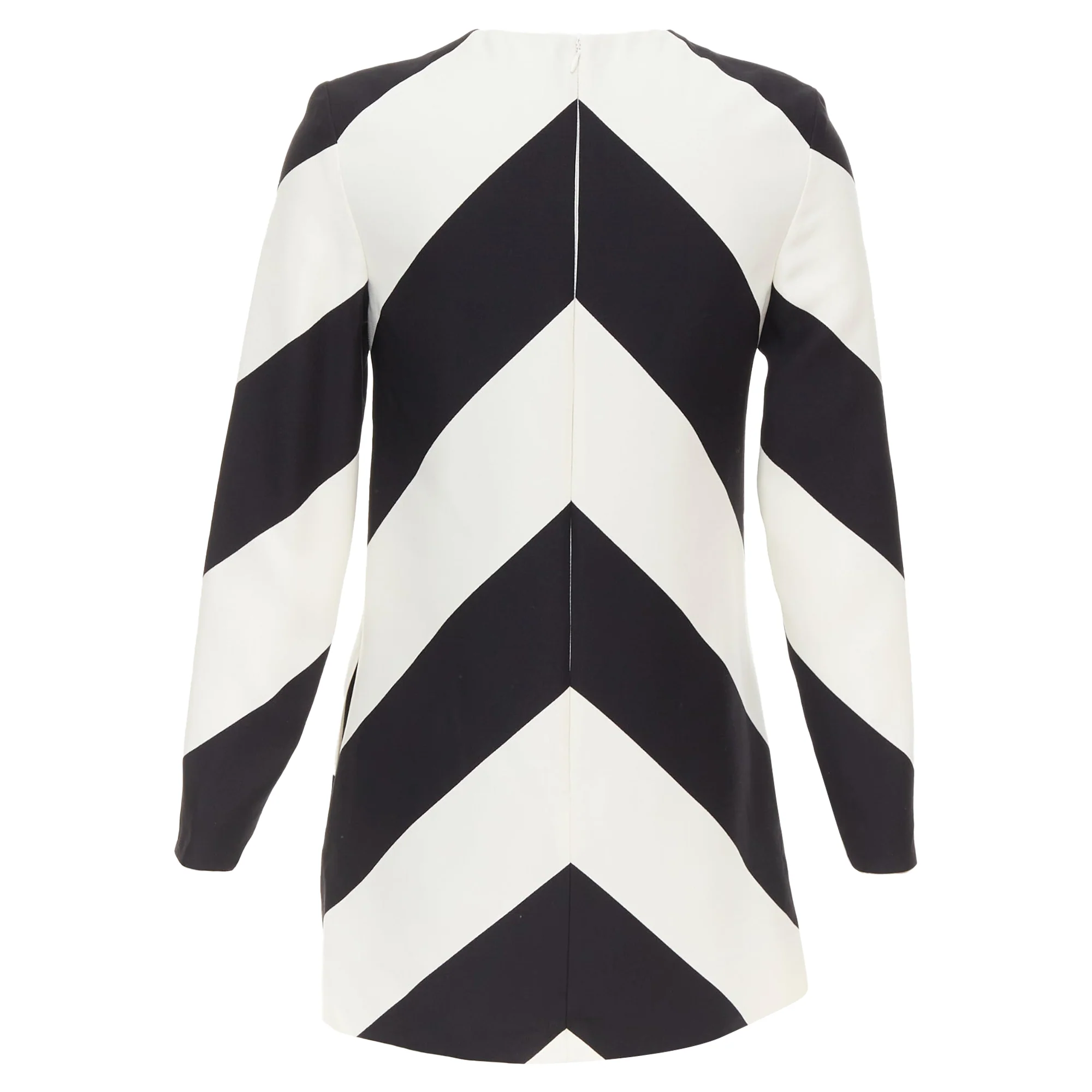 Women's Valentino 2023 Crepe Couture Chevron Dress - Image 5
