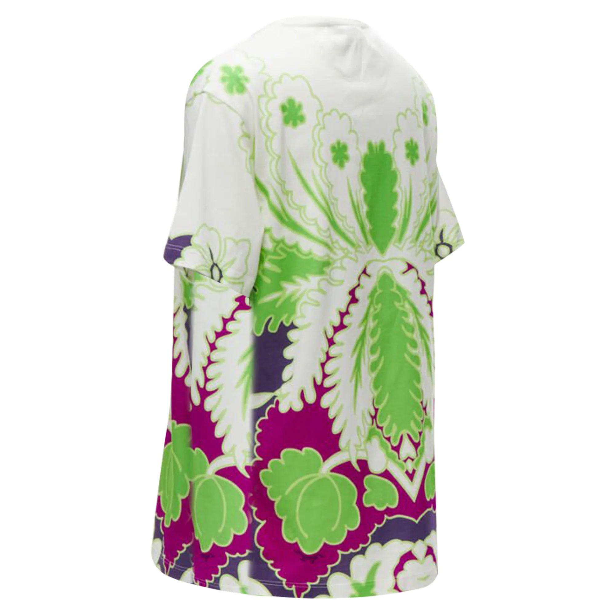 Women's Valentino Garavani neon floral cotton t-shirt - Image 6