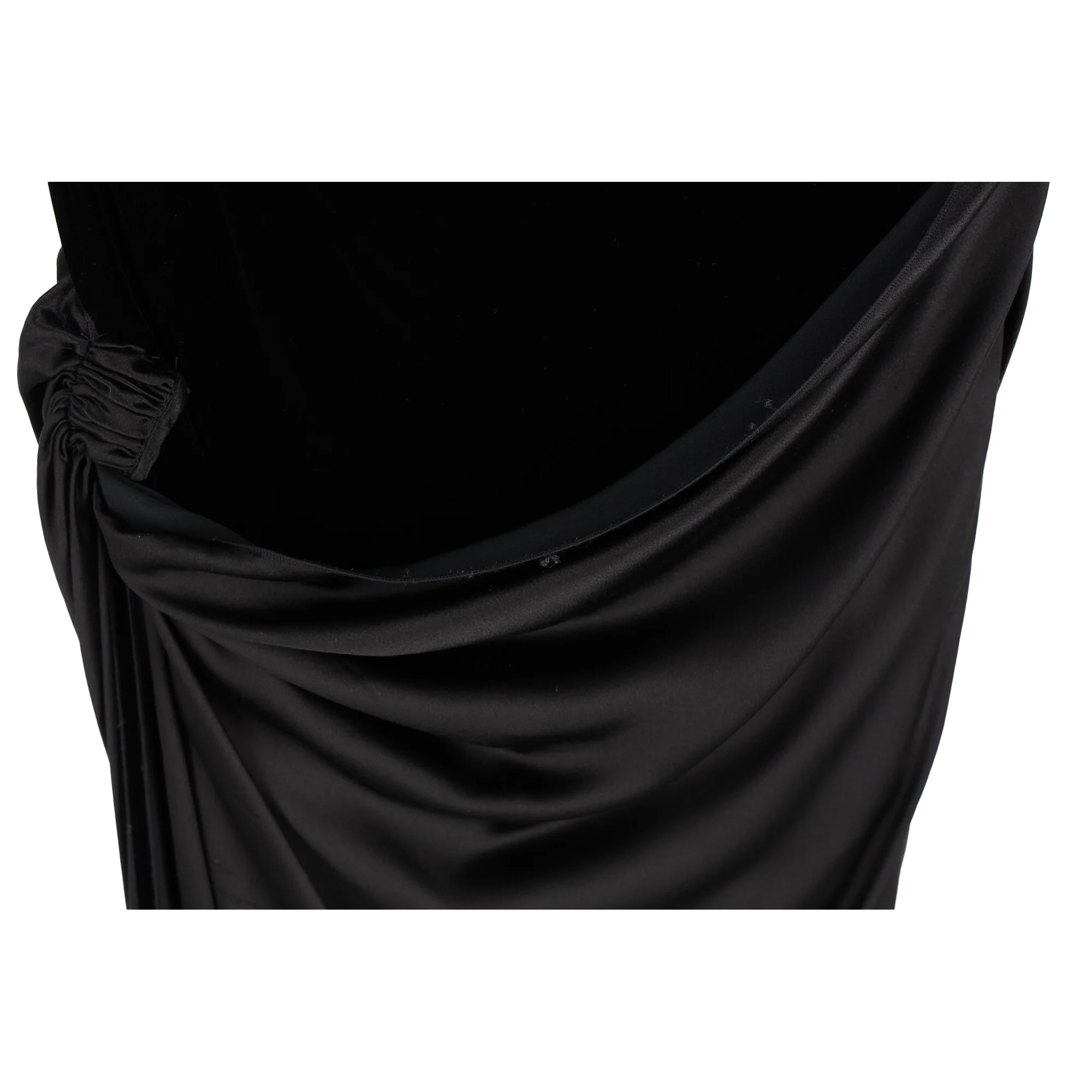 Women's Valentino Garavani One-Shoulder Cutout Maxi Dress in Black Silk - Image 5
