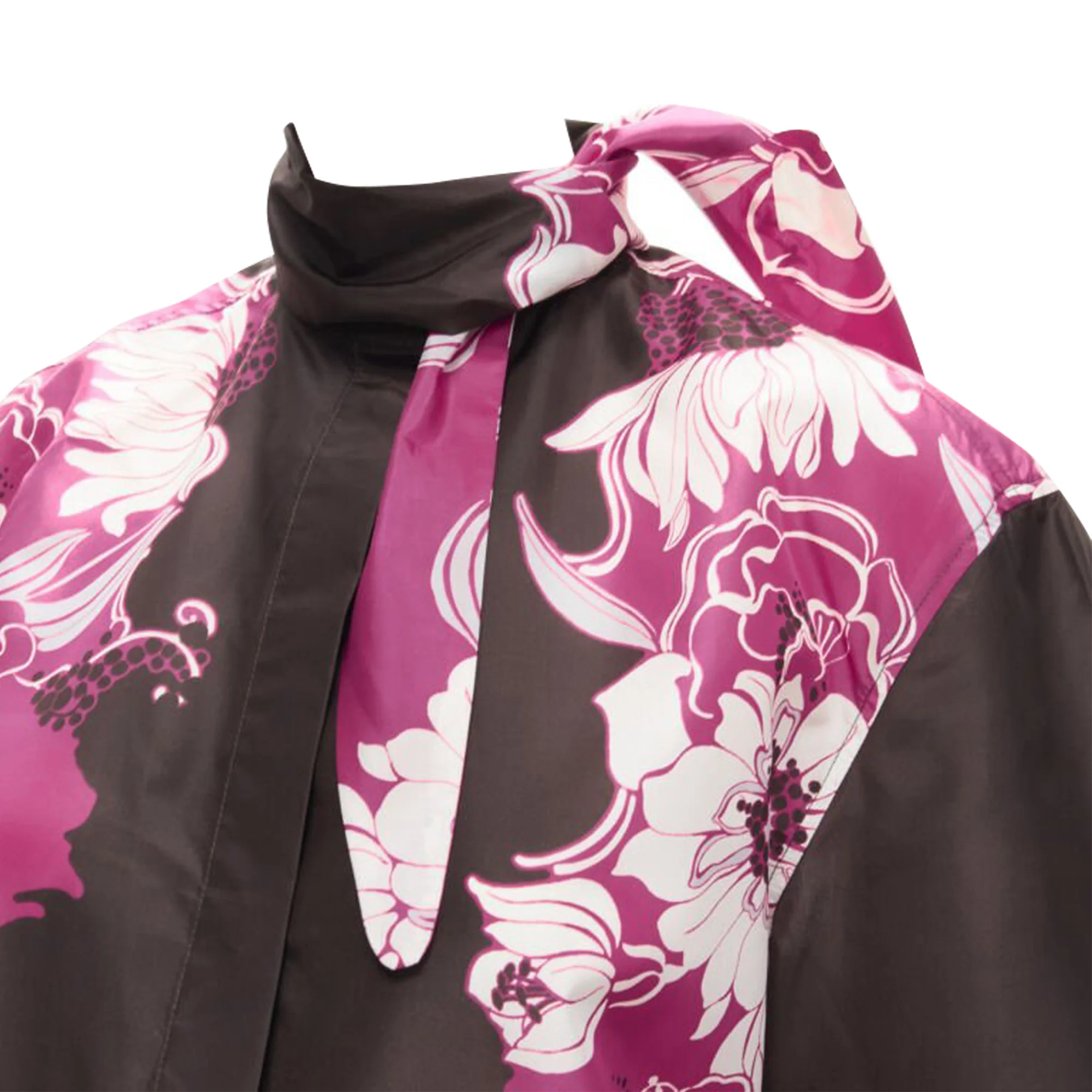 Women's Valentino Garavani silk taffeta floral print shirt - Image 2