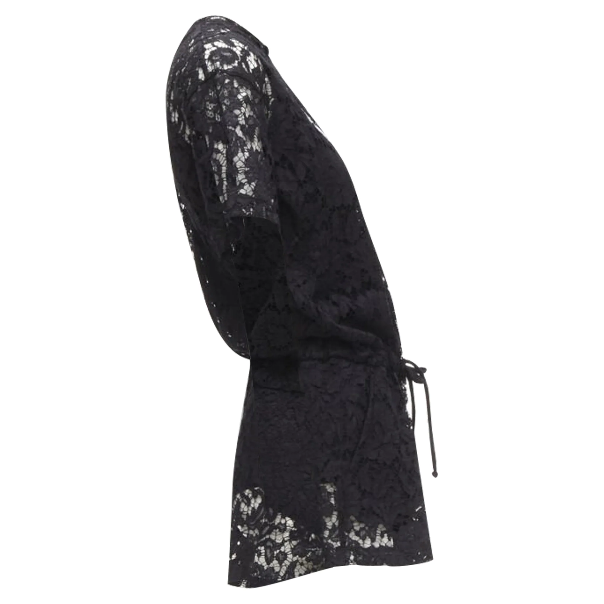 Women's Valentino Garavani VLTN logo lace floral lace romper - Image 4