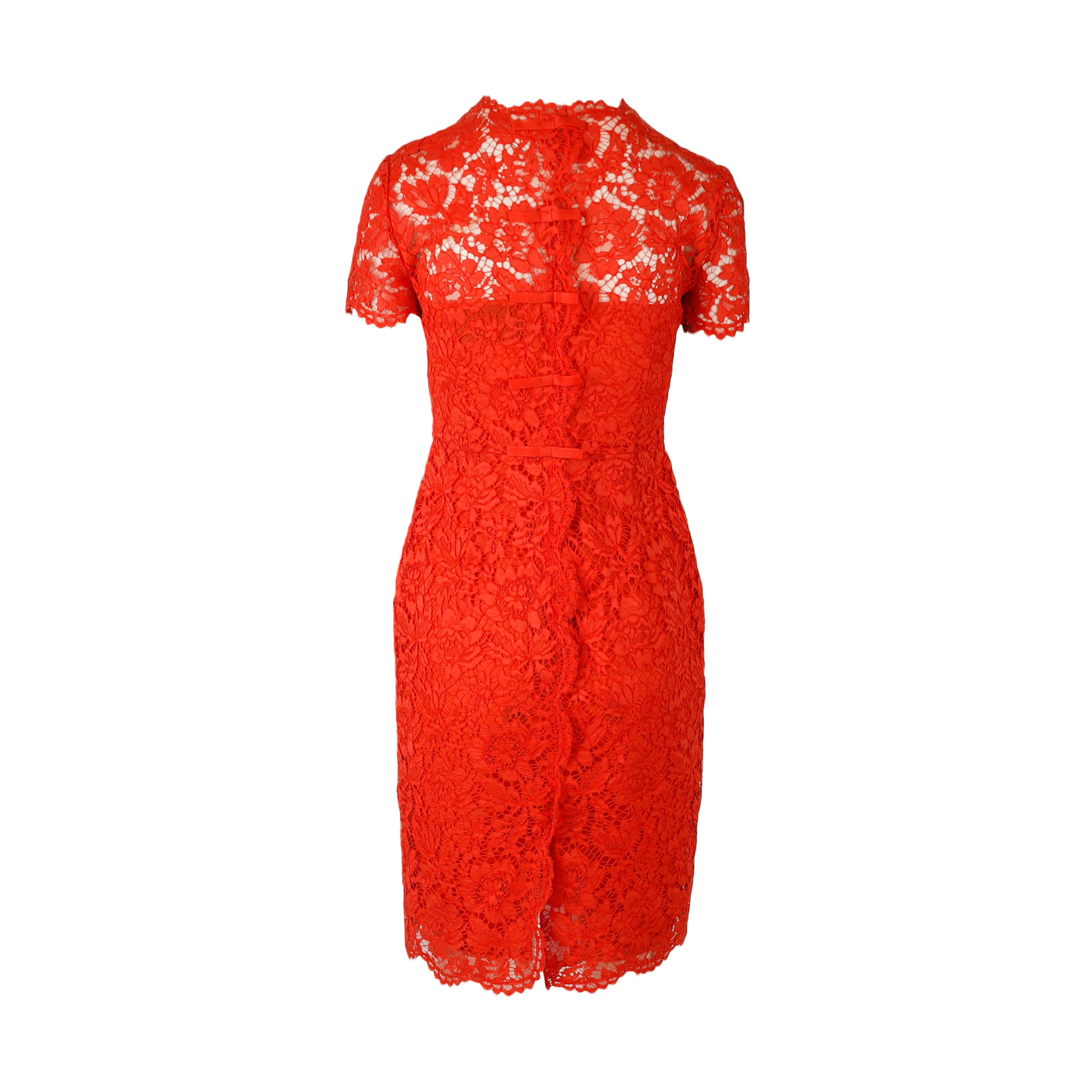 Women's Valentino Lace Midi Dress - '10s - Image 2