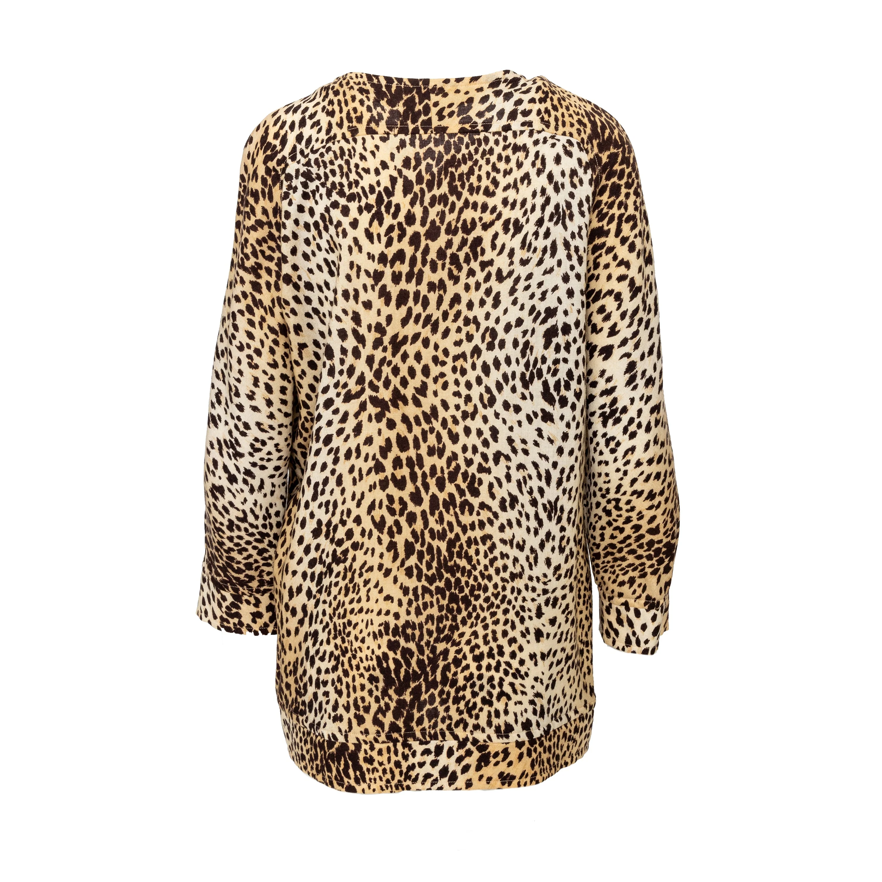 Women's Valentino Miss V Leopard Print Top - '90s - Image 2