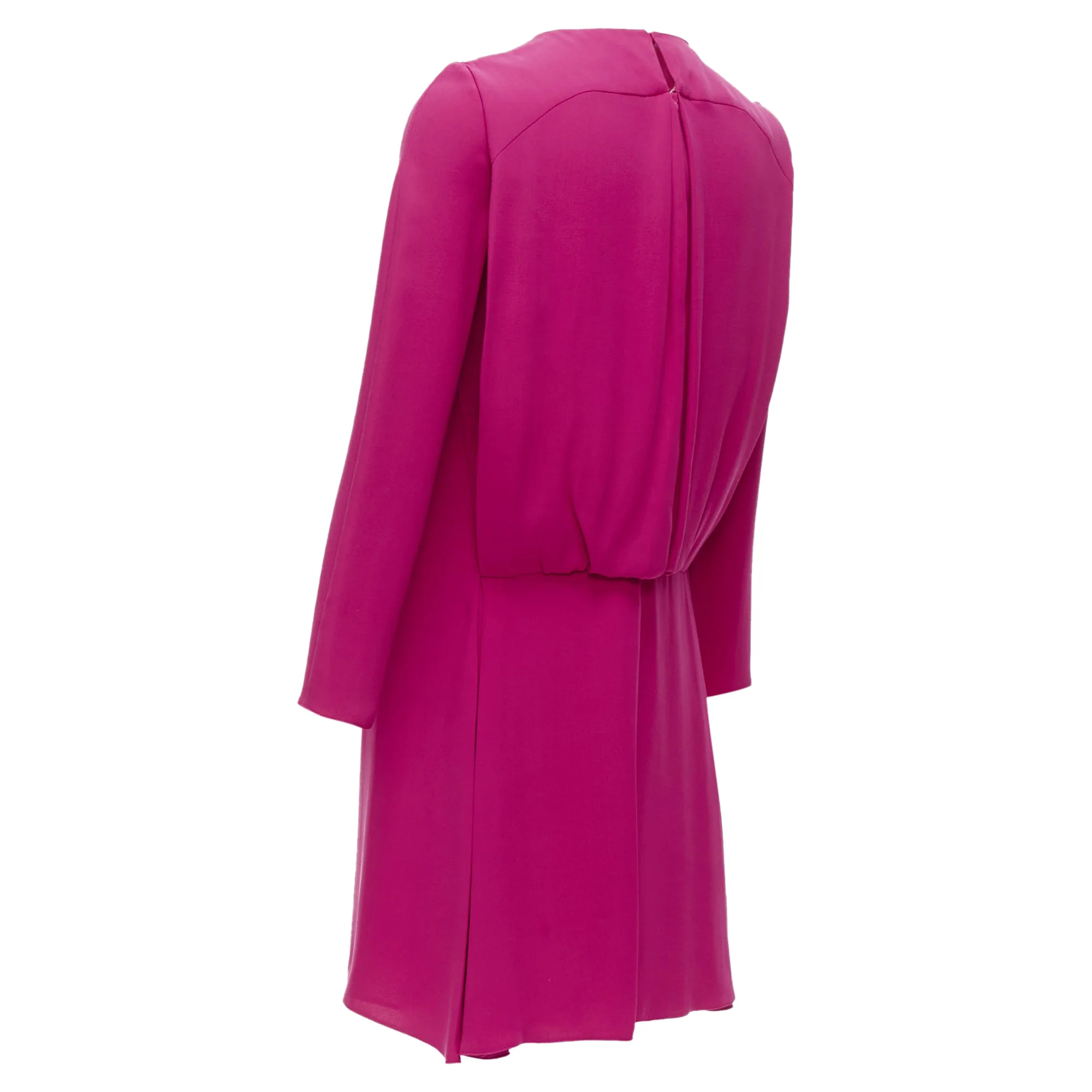 Women's Valentino Silk Keyhole Side Pleats Shift Dress - Image 5