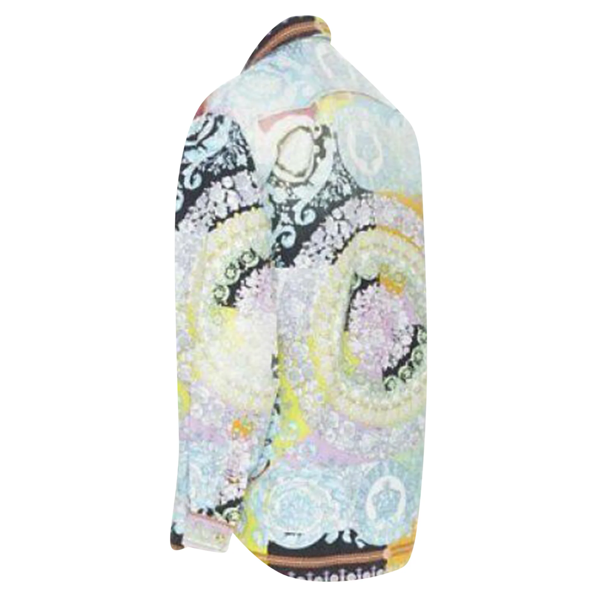 Men's Runway Versace Techno Baroque distressed Medusa oversized shirt - Image 5