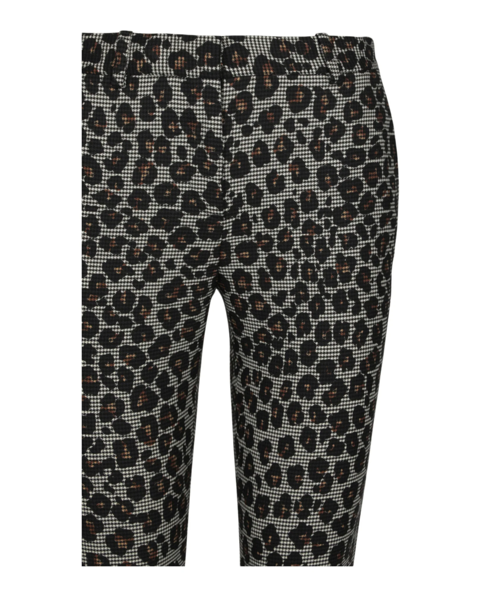 Women's Versace Animal Printed Wool Blend Pants - Image 3