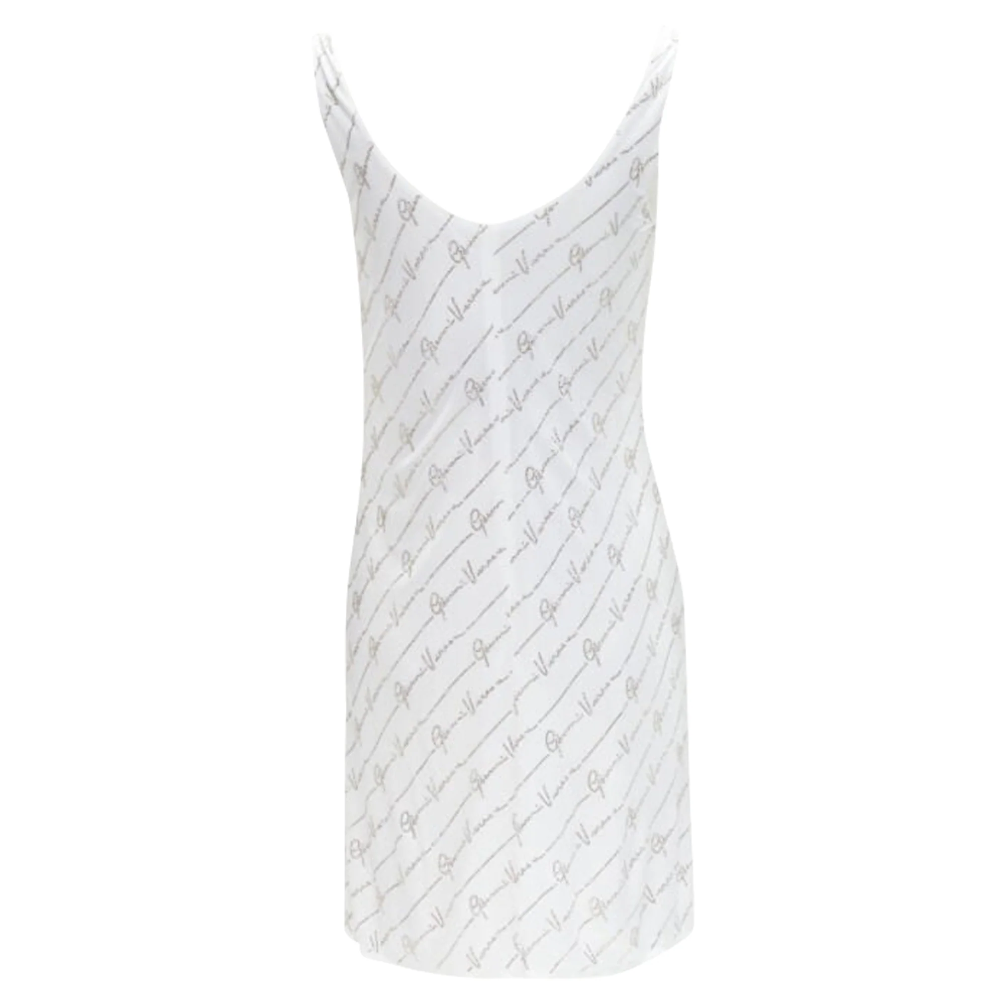 Women's Versace Gianni Signature silver crystal dress - Image 5