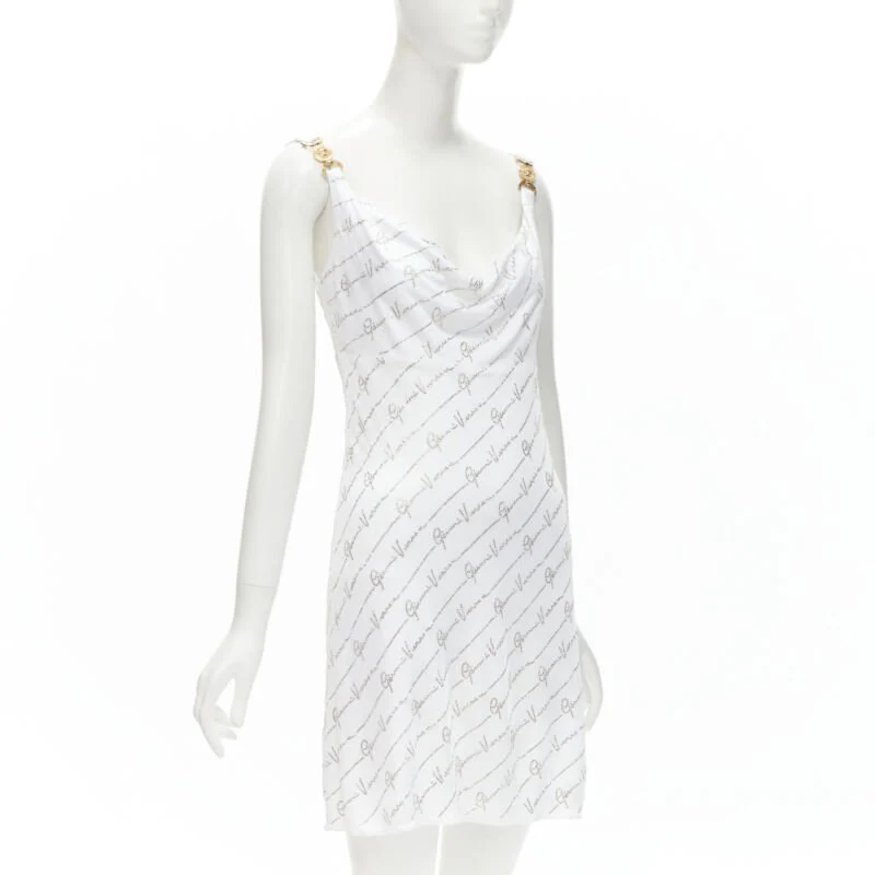 Women's Versace Gianni Signature silver crystal dress - Image 7