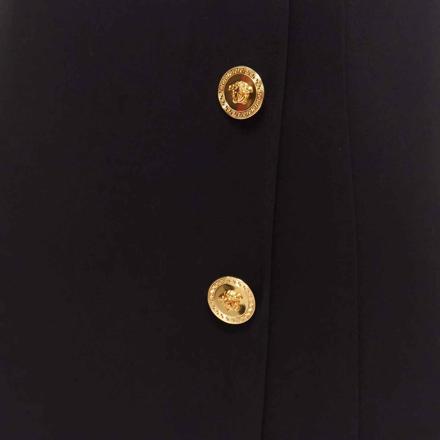 Women's Versace Medusa Buttons Barocco Double Breasted Dress - Image 8