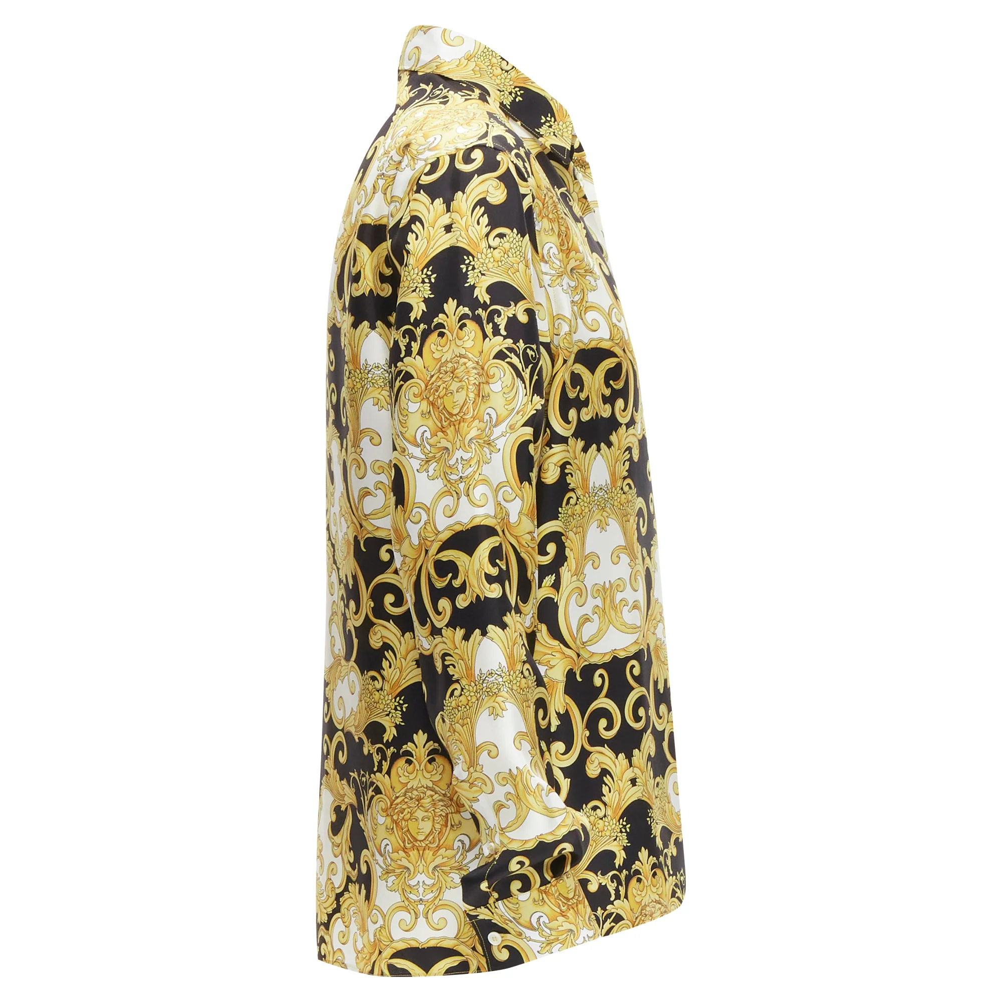 Women's Versace renaissance barocco silk signature shirt - Image 3