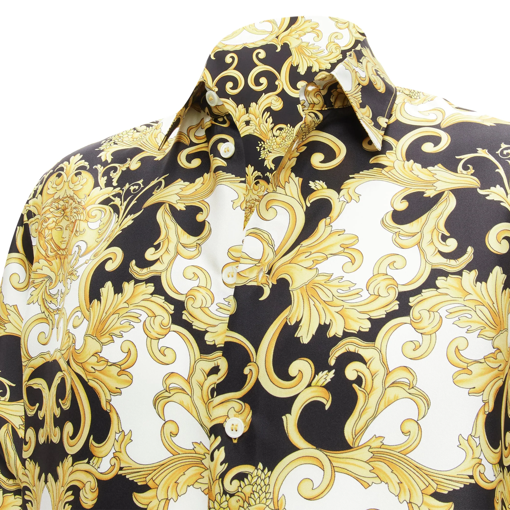 Women's Versace renaissance barocco silk signature shirt - Image 6