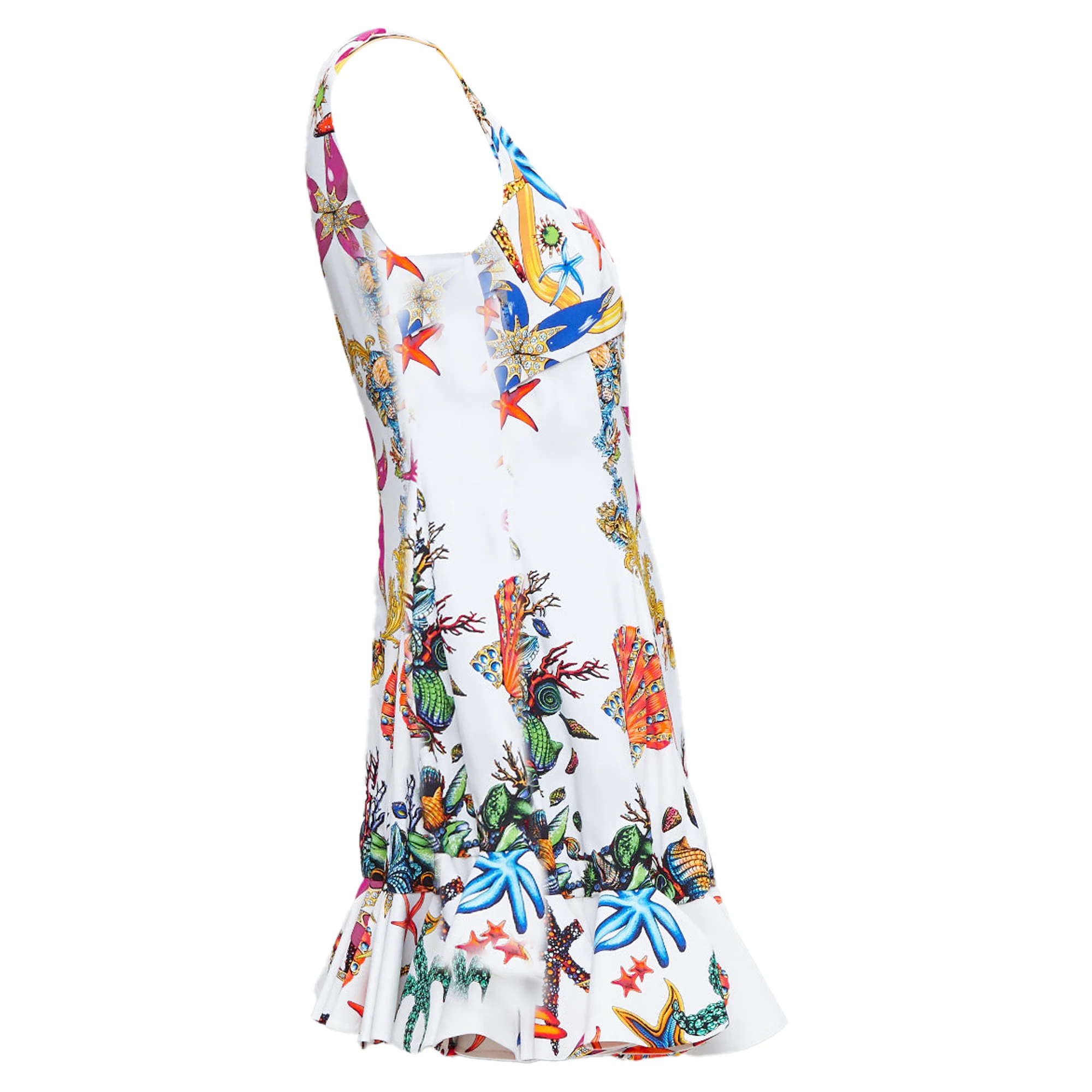 Women's Versace Runway Tresor De La Mer starfish corset flounce dress - Image 4