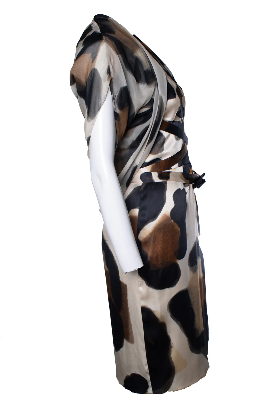 Women's Versace, silk printed dress with bolero - Image 5