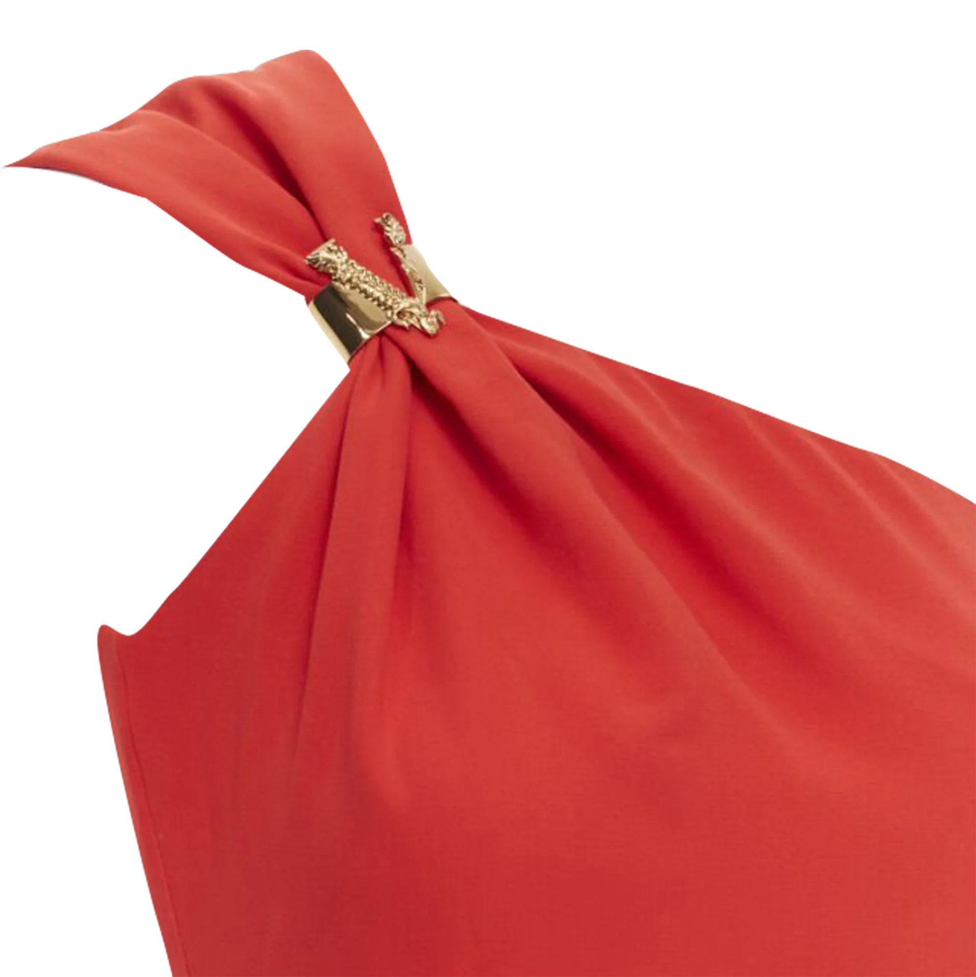 Women's Versace silk VirtV clasp one shoulder gown dress - Image 2