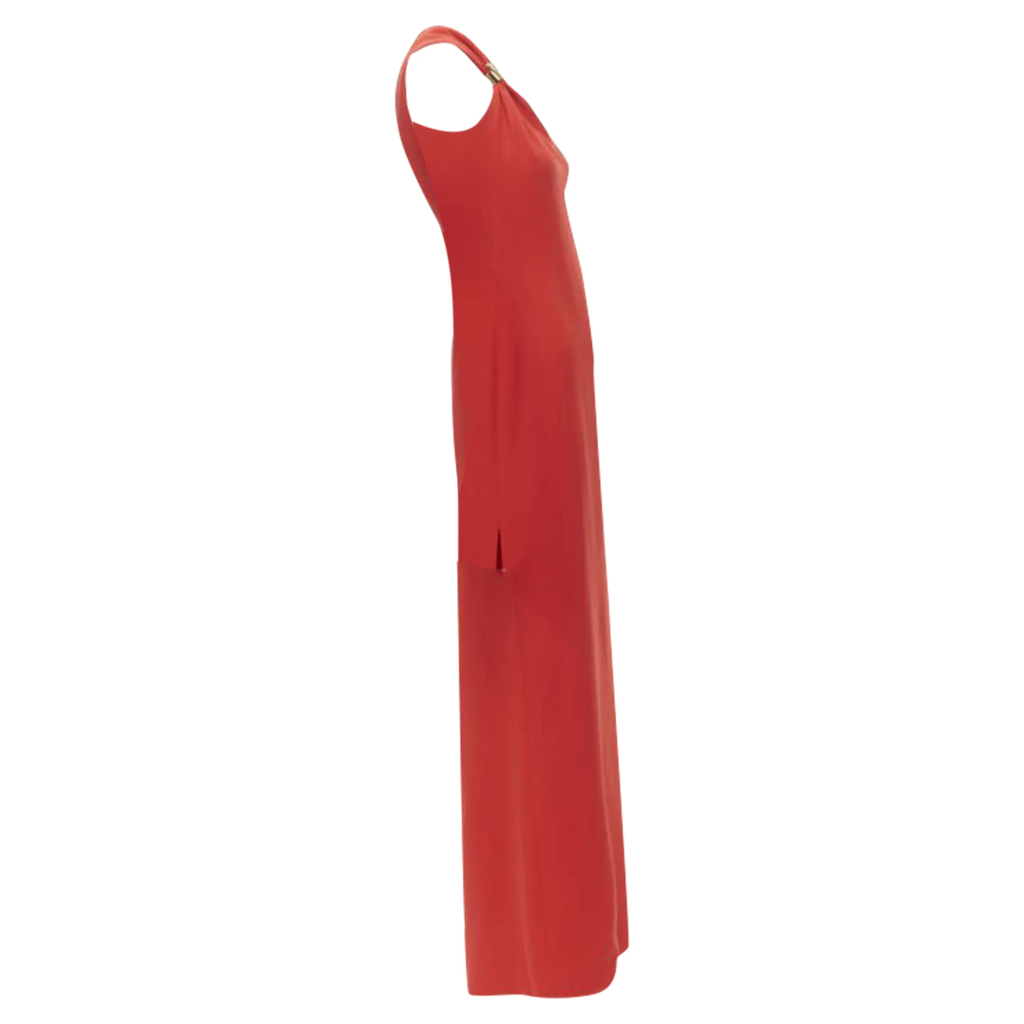Women's Versace silk VirtV clasp one shoulder gown dress - Image 4