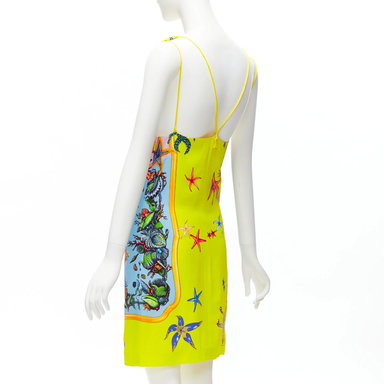 Women's Versace starfish print yellow dress - Image 8