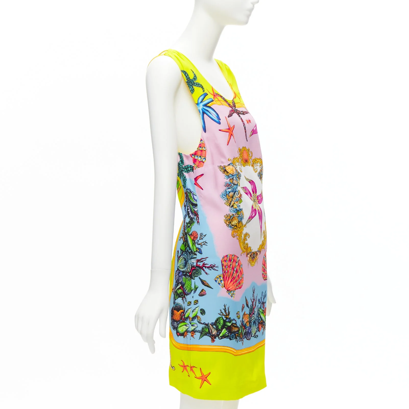 Women's Versace starfish print yellow dress - Image 9