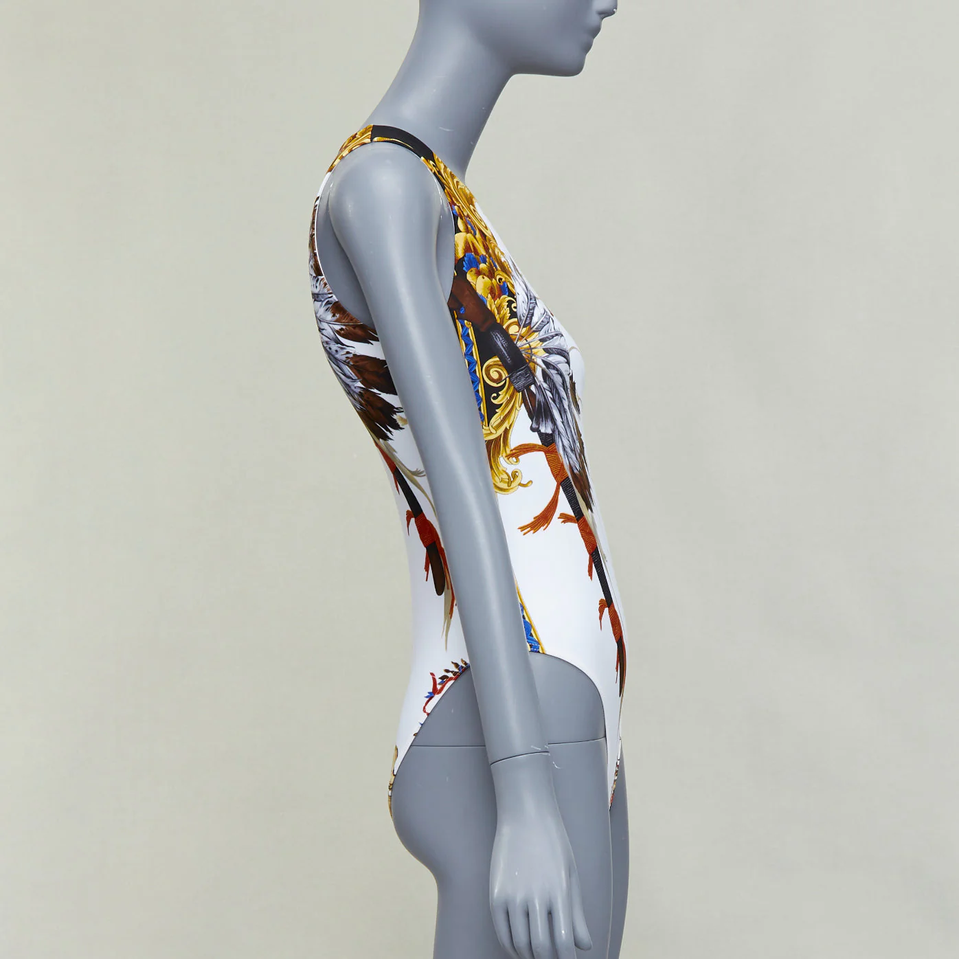 Women's Versace Tribute native Americans colorful Indian print swimsuit - Image 10