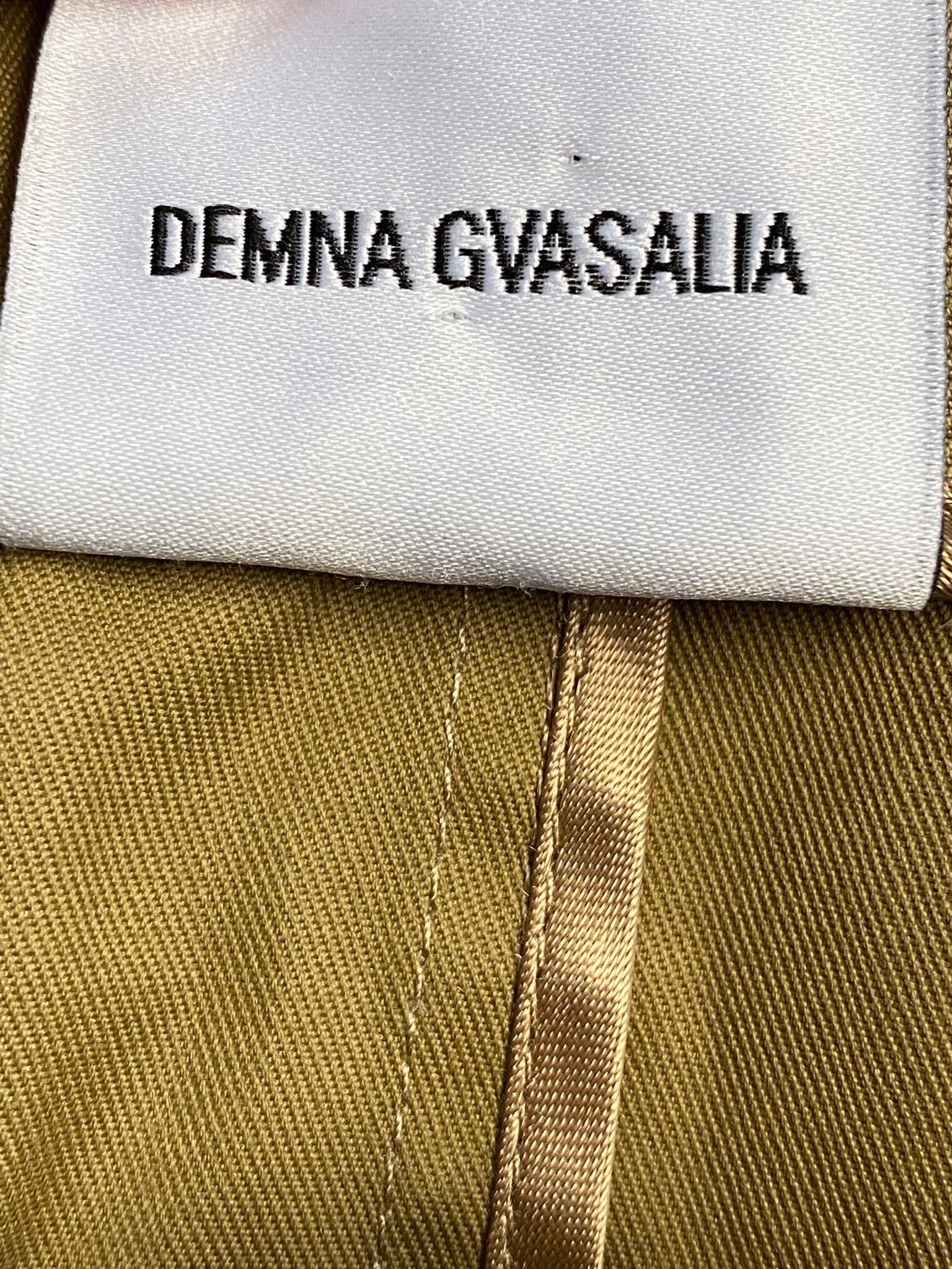 Women's Vetements Belted Asymmetric Skirt in Brown Cotton - Image 5
