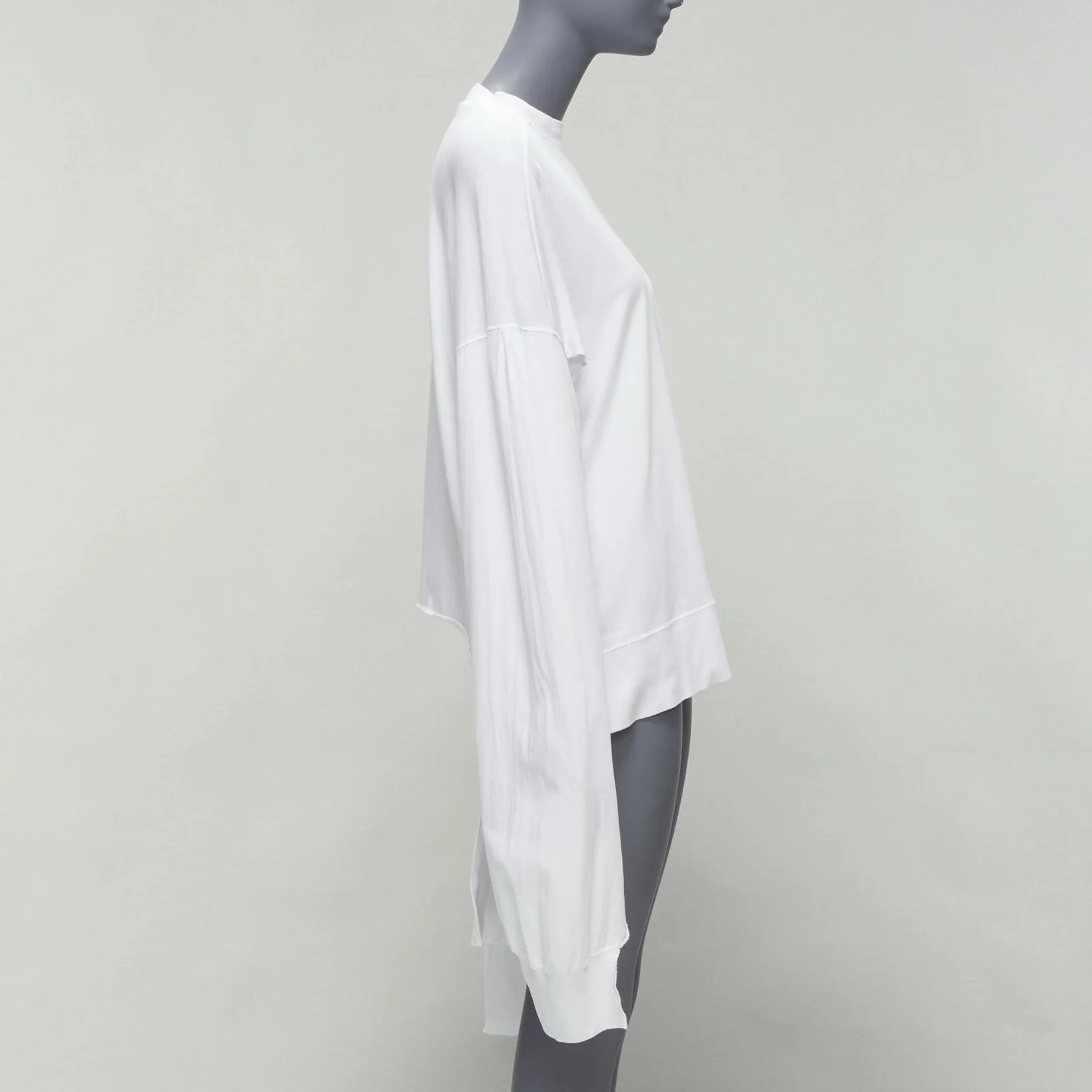 Women's Vetements logo tape deconstructed cut out sleeve sweater - Image 10