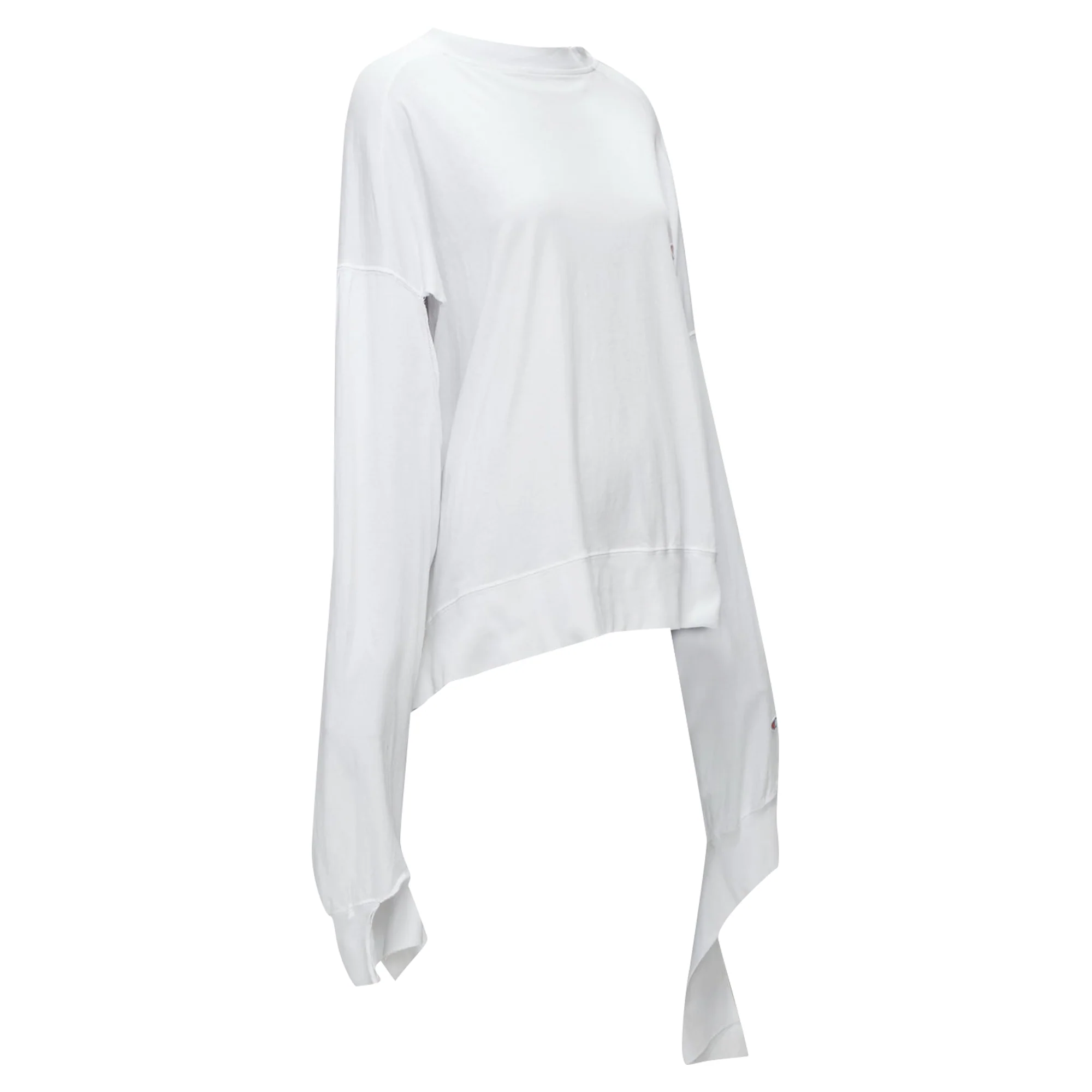Women's Vetements logo tape deconstructed cut out sleeve sweater - Image 3