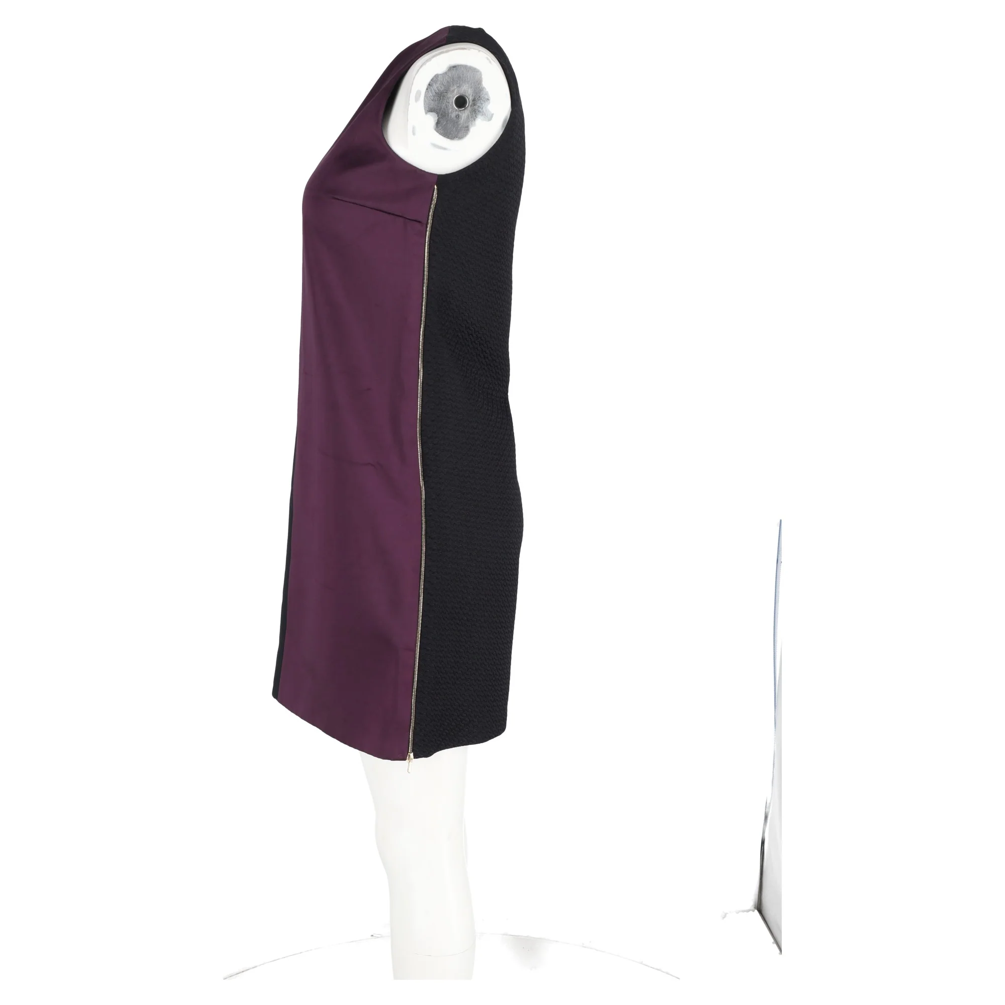 Women's  Victoria Beckham Color-Block Mini Sleeveless Dress in Multicolor Polyester - Image 5