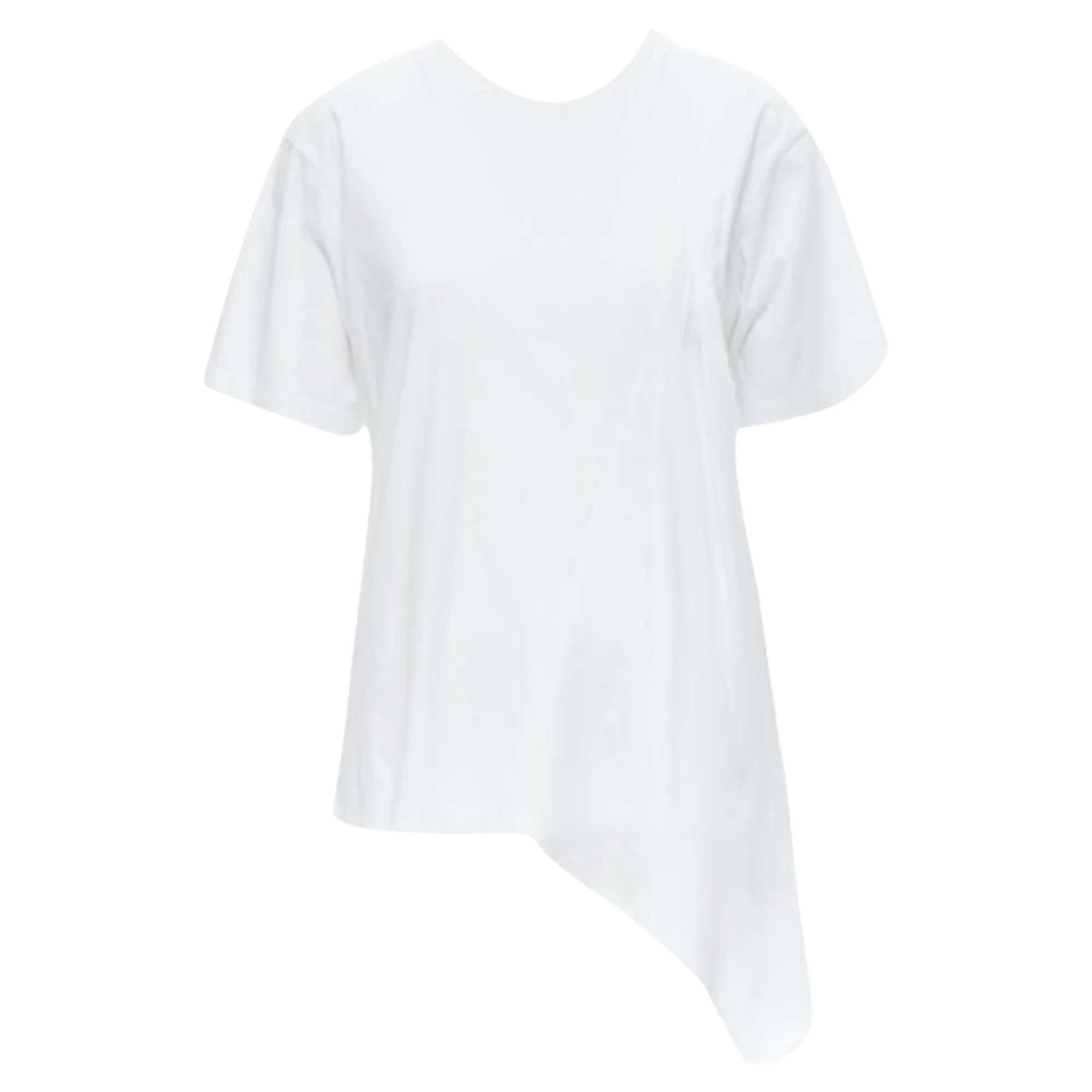 Women's Victoria Beckham cotton polyester insert asymmetric t-shirt