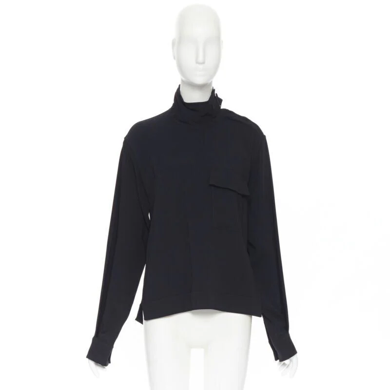 Women's Victoria Beckham crepe pocket collar blouse - Image 9