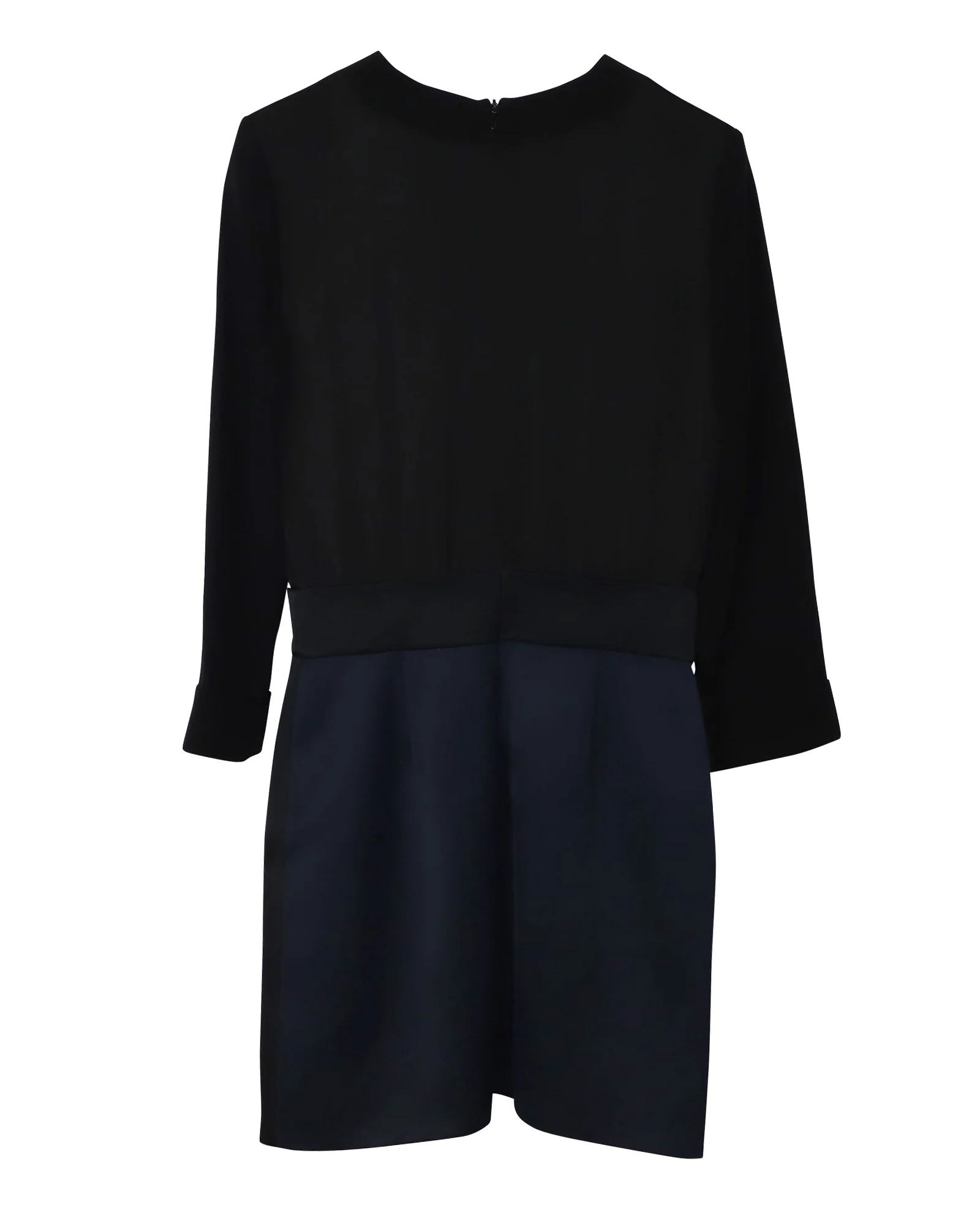 Women's Victoria Beckham Insect Appliqué Long Sleeve Dress in Black Viscose - Image 3