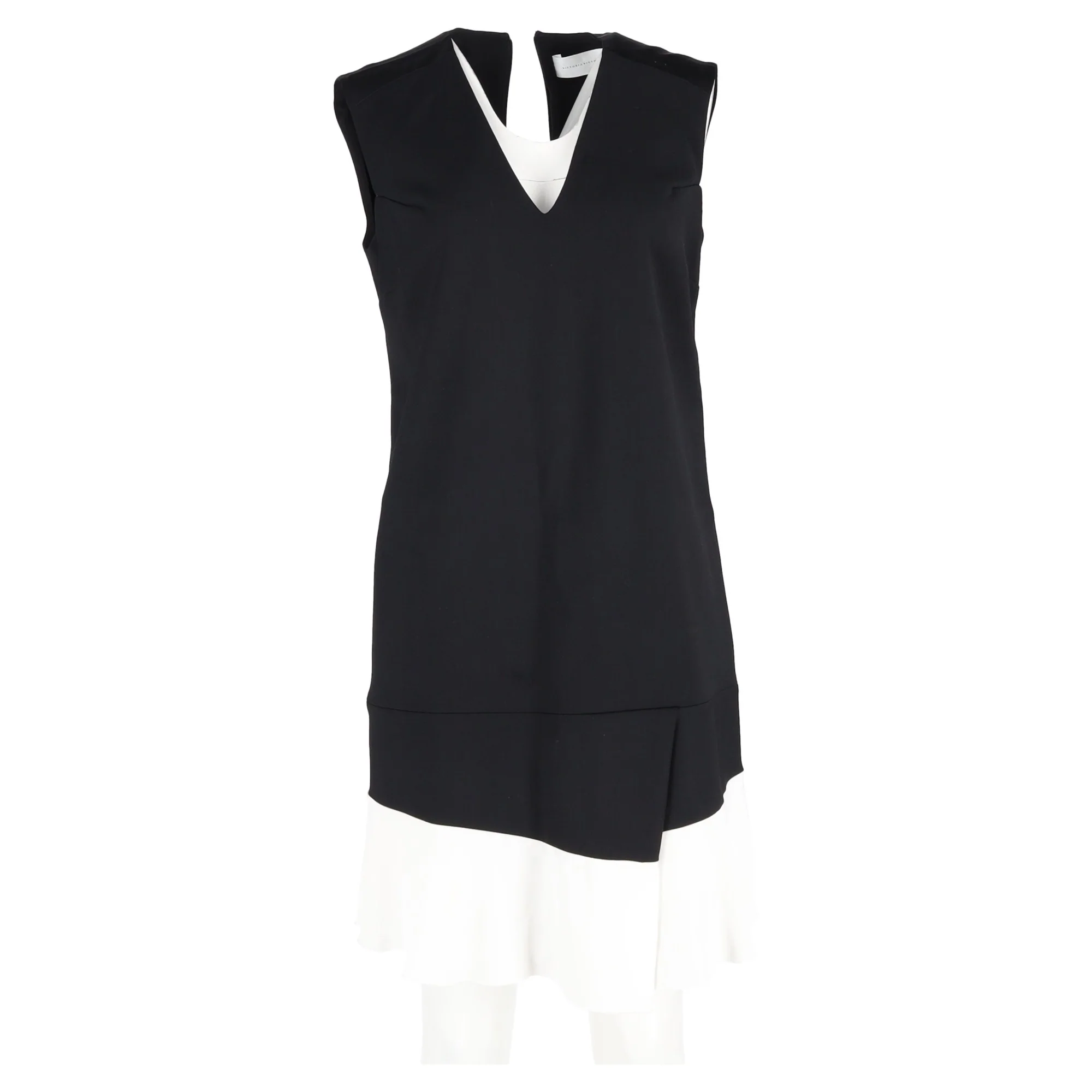 Women's Victoria Beckham Mini Dress in Black Silk - Image 4
