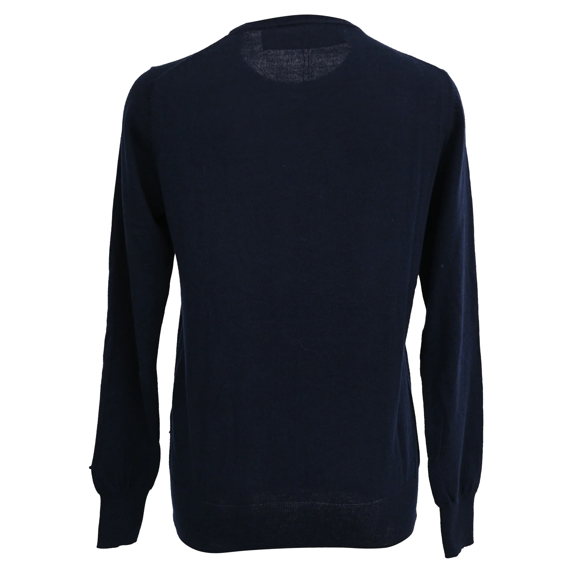 Women's Victoria Victoria Beckham Lips Print Sweater in Navy Blue Wool - Image 3