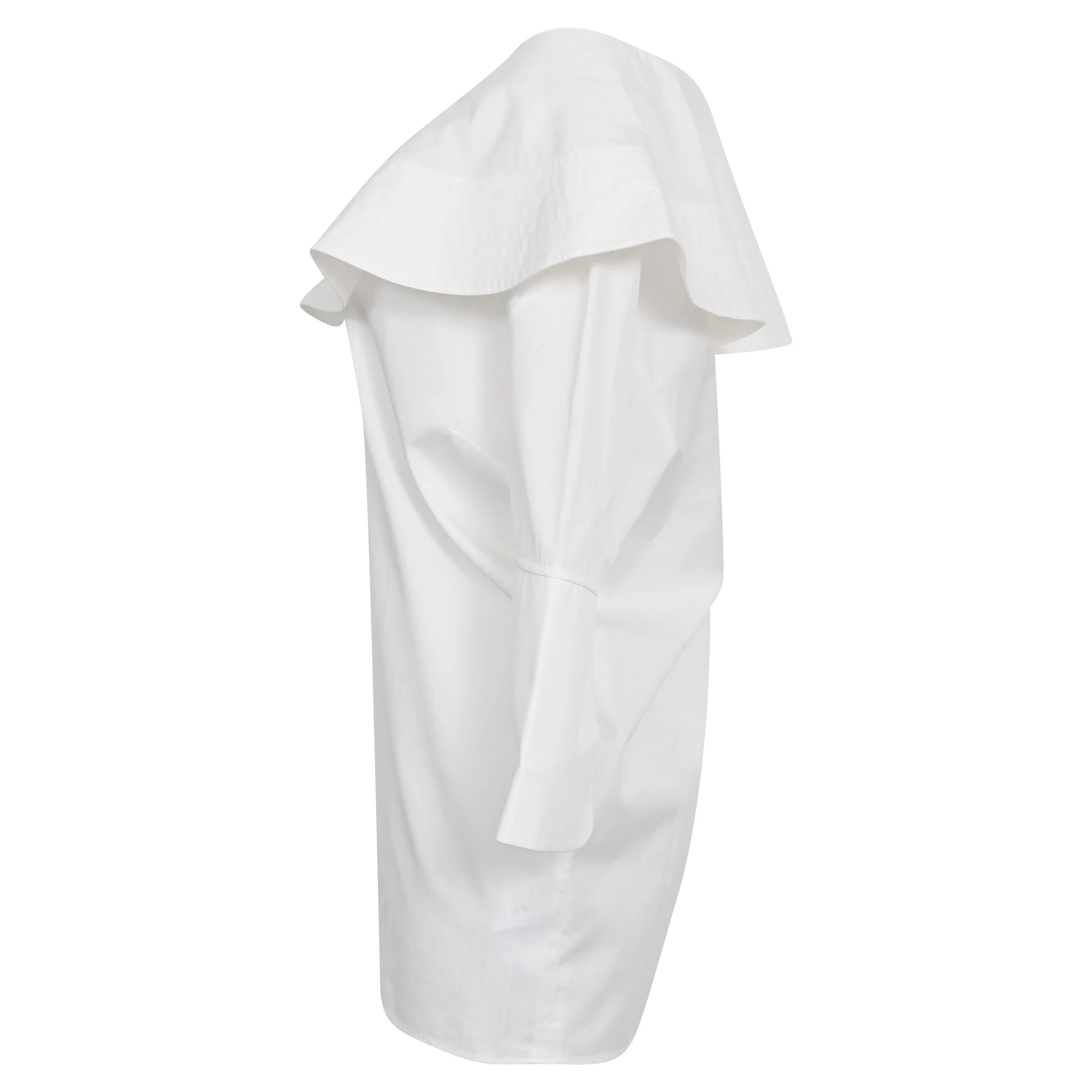 Women's Victoria Victoria Beckham Off-Shoulder Ruffle Blouse in White Cotton - Image 2