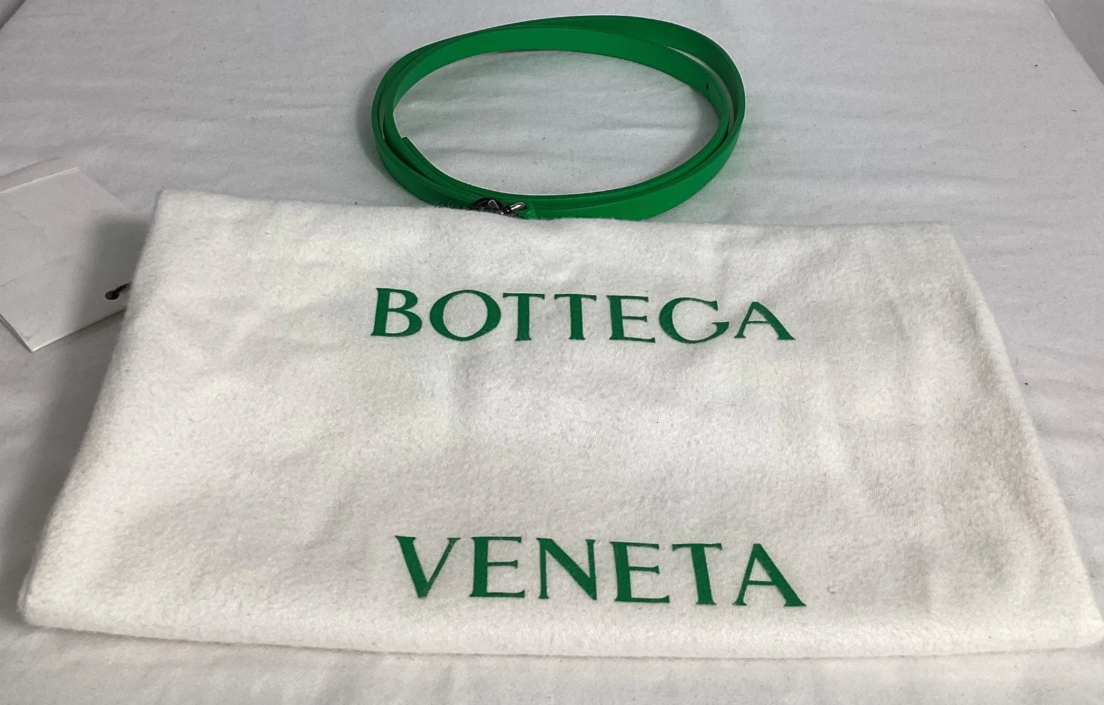 Bottega Veneta Triangle Buckle Belt in Green Leather - Image 7