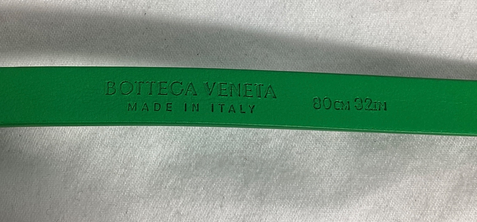 Bottega Veneta Triangle Buckle Belt in Green Leather - Image 8