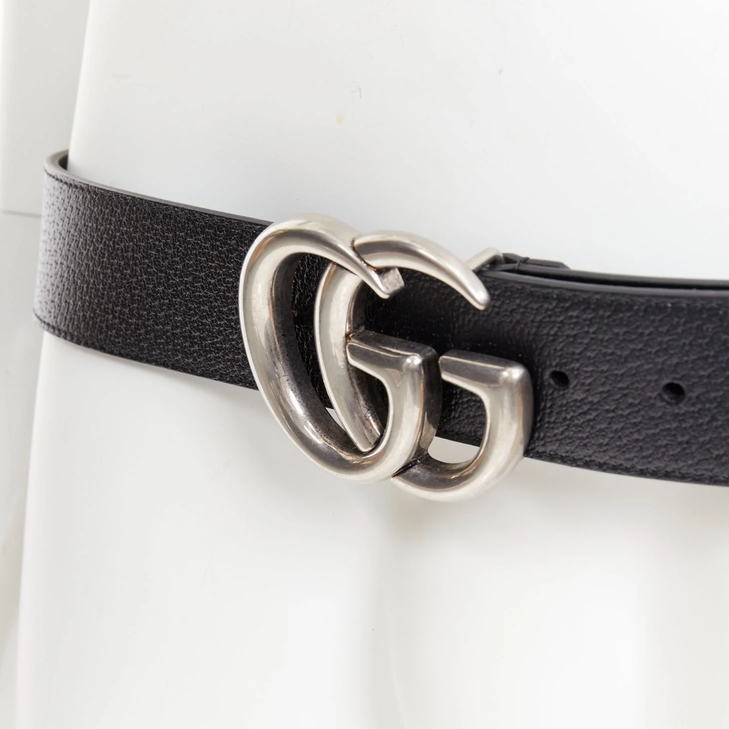 Gucci Marmont textured leather GG logo wide belt - Image 2